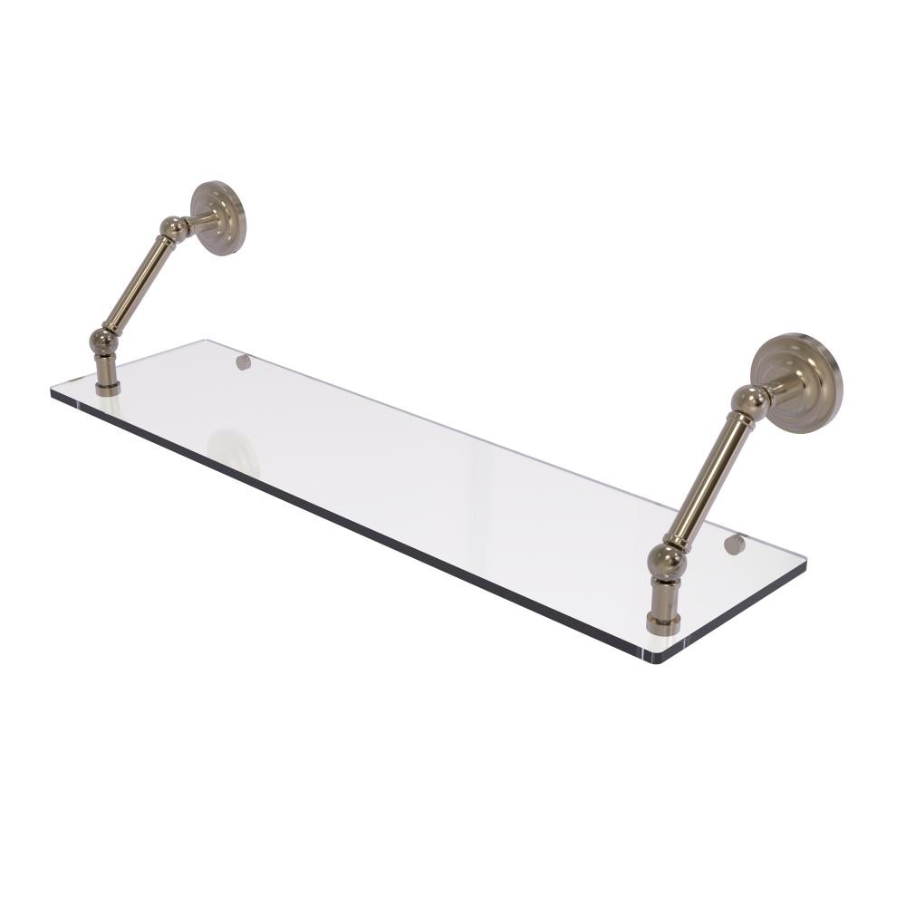 Allied Brass PQN-1-30-PEW Prestige Que New Antique Pewter Wall mount Bathroom Shelf ( 30-in x 8-in x 8-in )