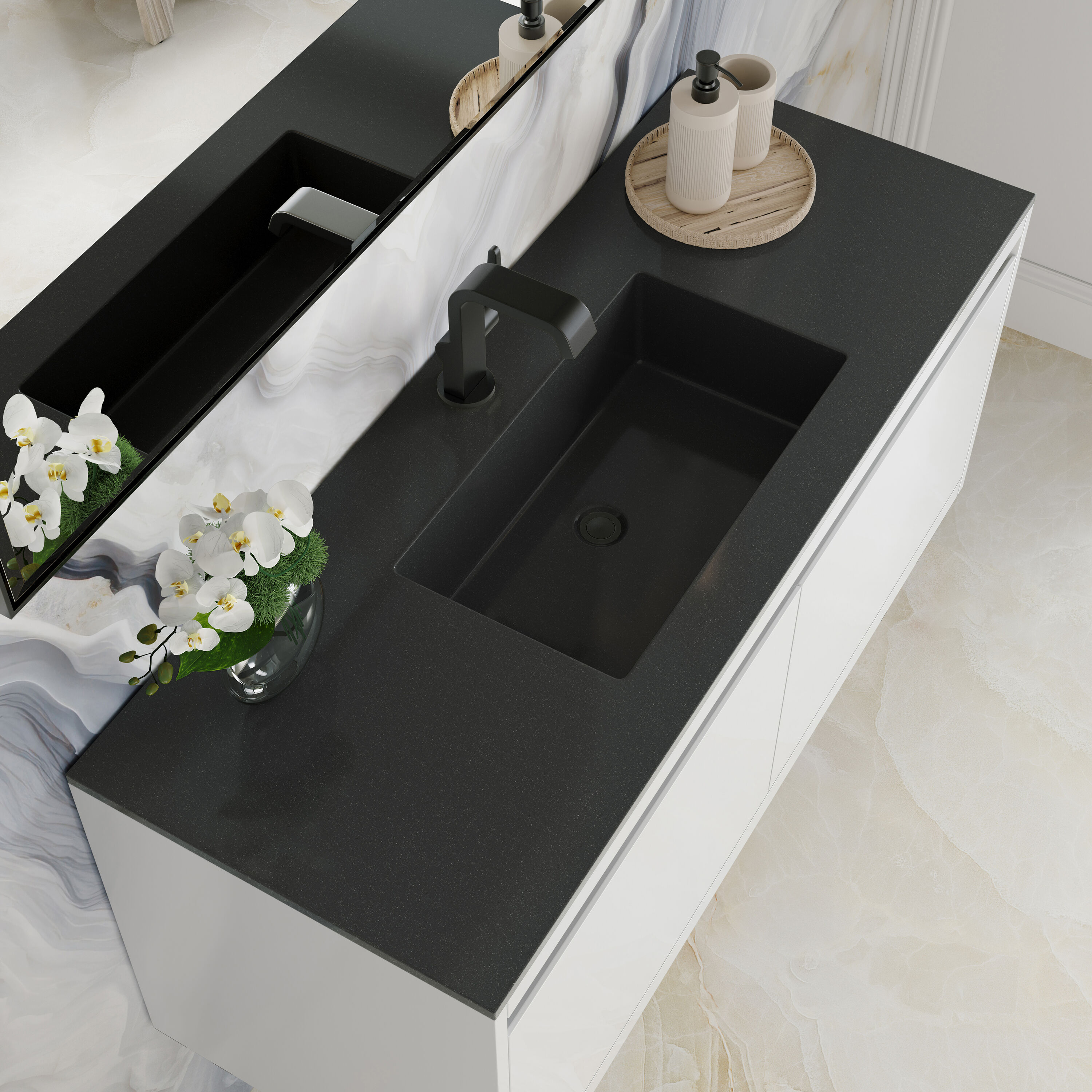 James Martin Vanities 805-V47.3-GW-MB-CH Bath-Vanity-Combo - View #7