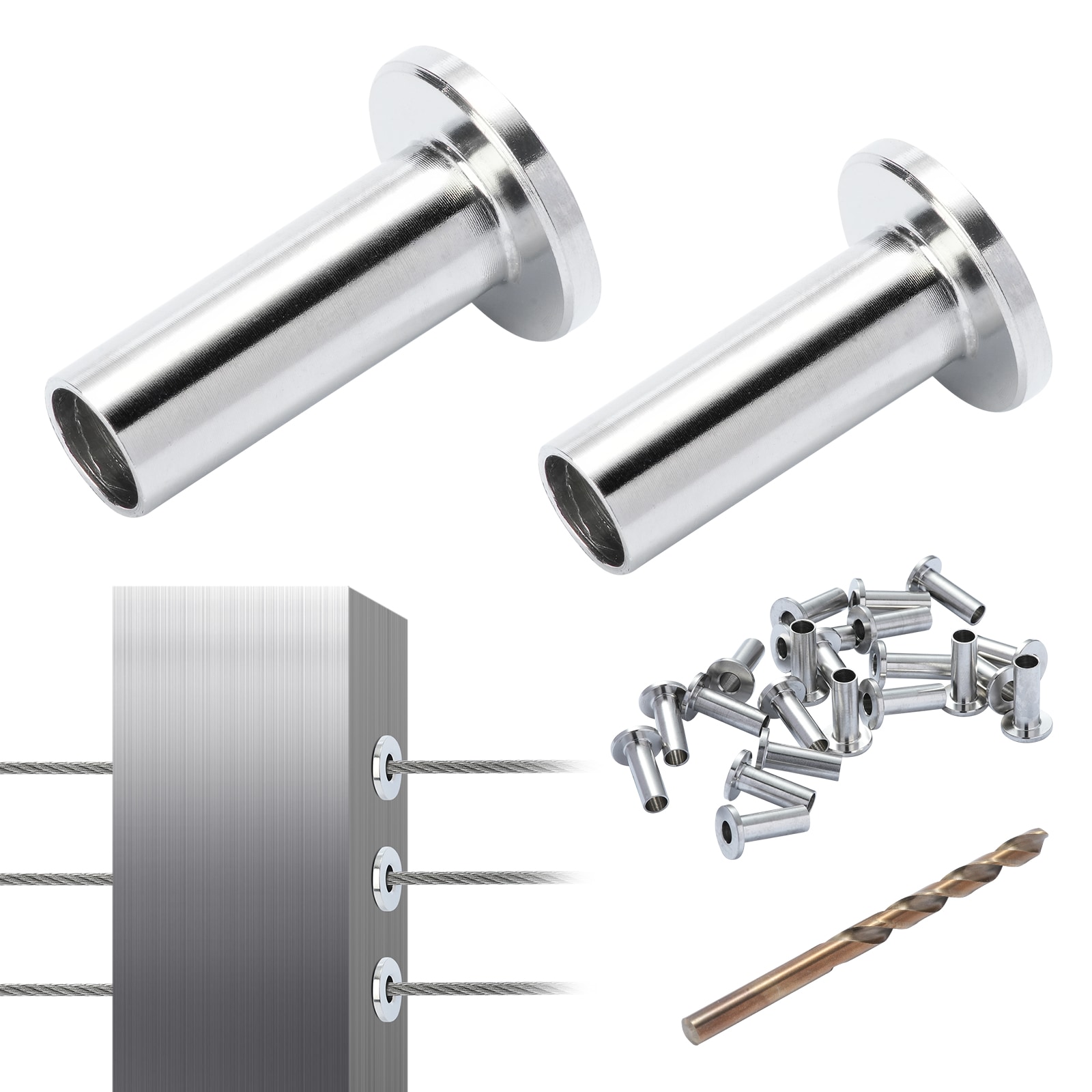 VEVOR BXGBHTYS121JABYP2V0 0.2-Inches x 0.5-Inches x 0.76-Inches Silver Metal Inside corner Corner Guard