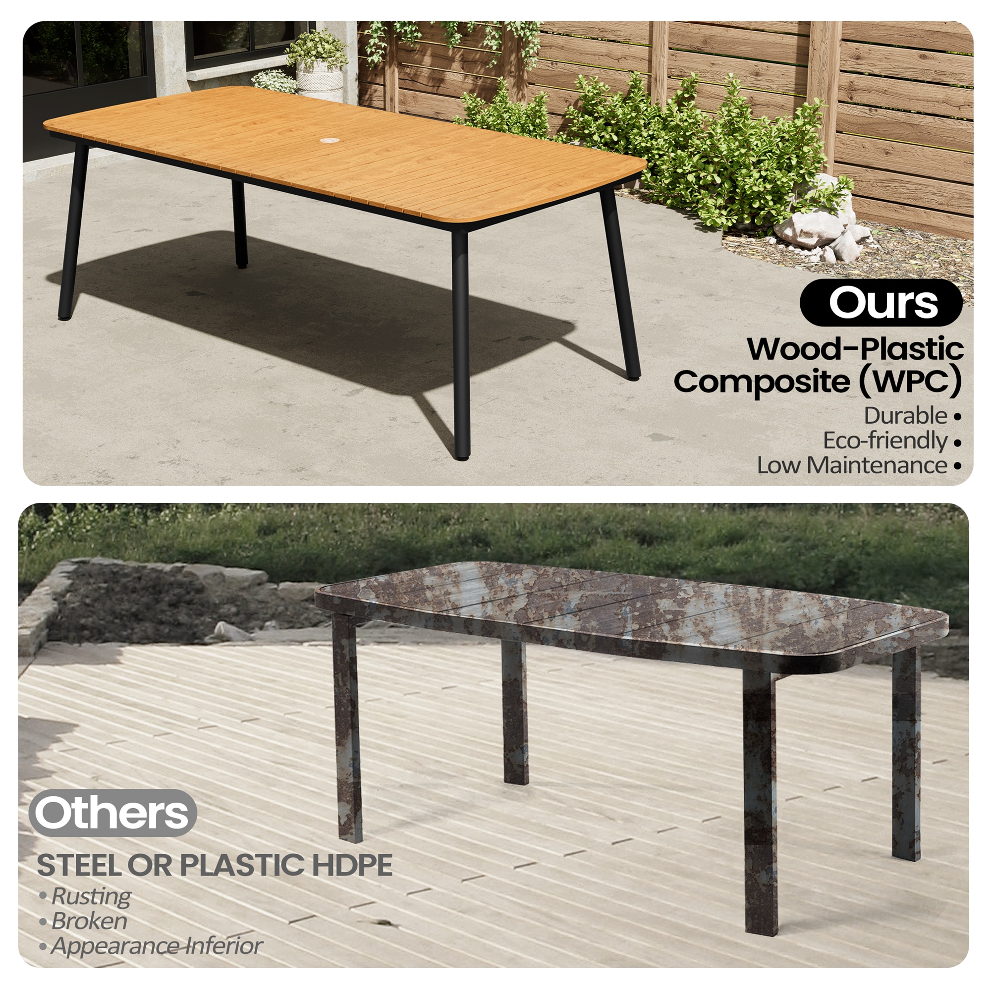 Crestlive Products CL-TB059BRN210 Patio-Tables - View #7