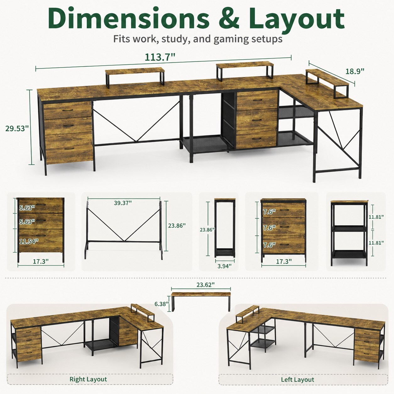 HBUDS HB-M03104 desks - View #5
