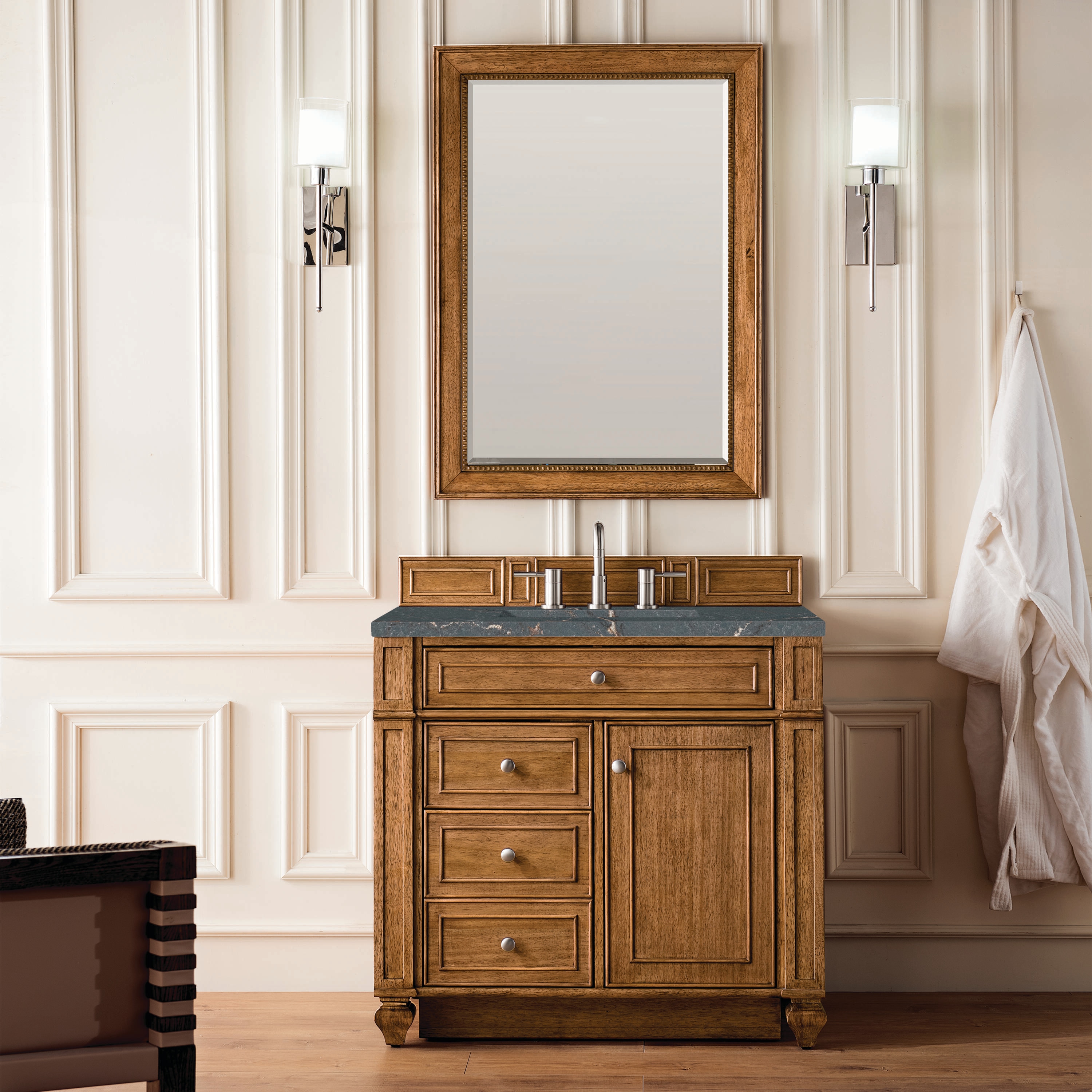 James Martin Vanities 157-V36-SBR-3PBL Bath-Vanity-Combo - View #2