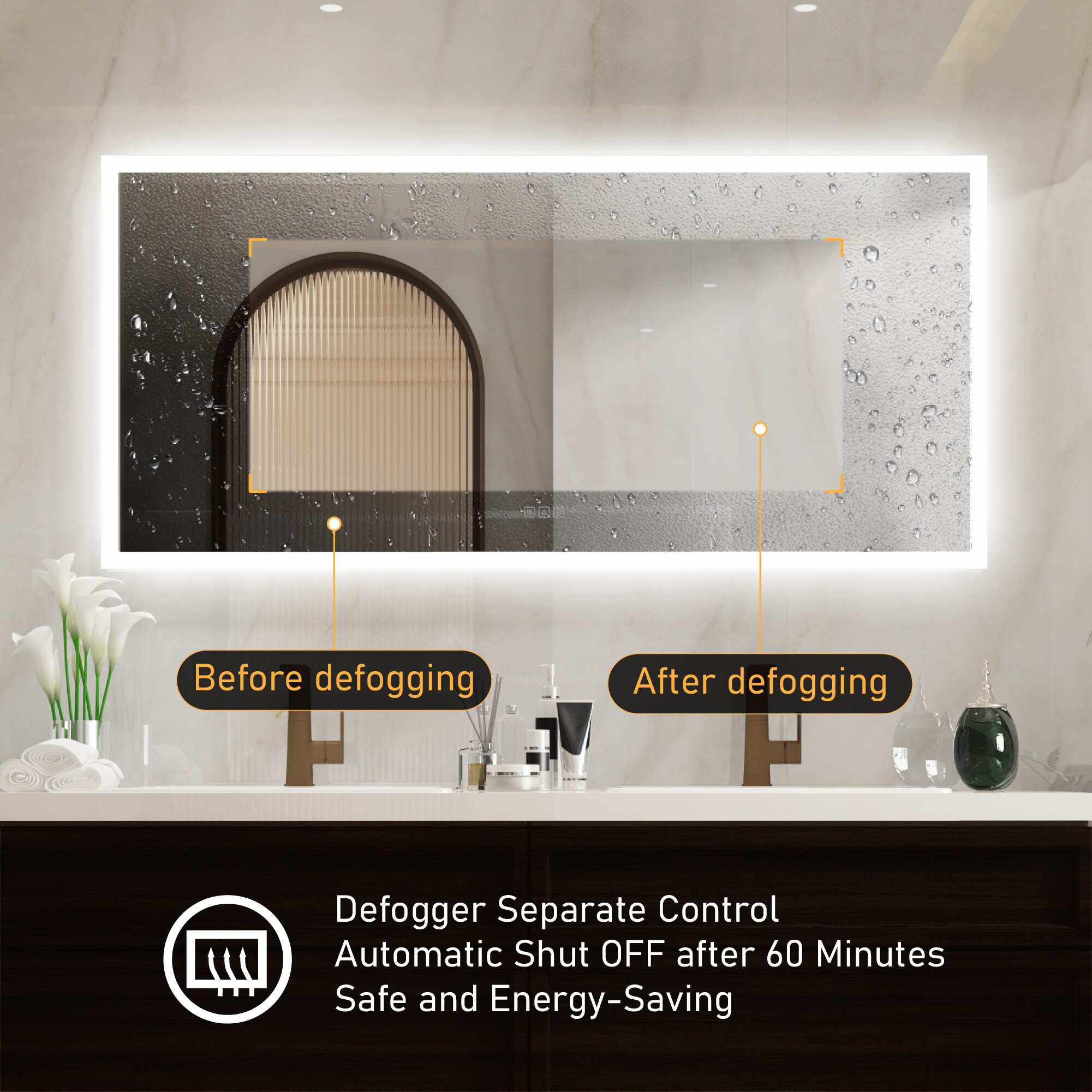 Forclover MRE-7GX7236 Framed-Bath-Mirrors - View #6