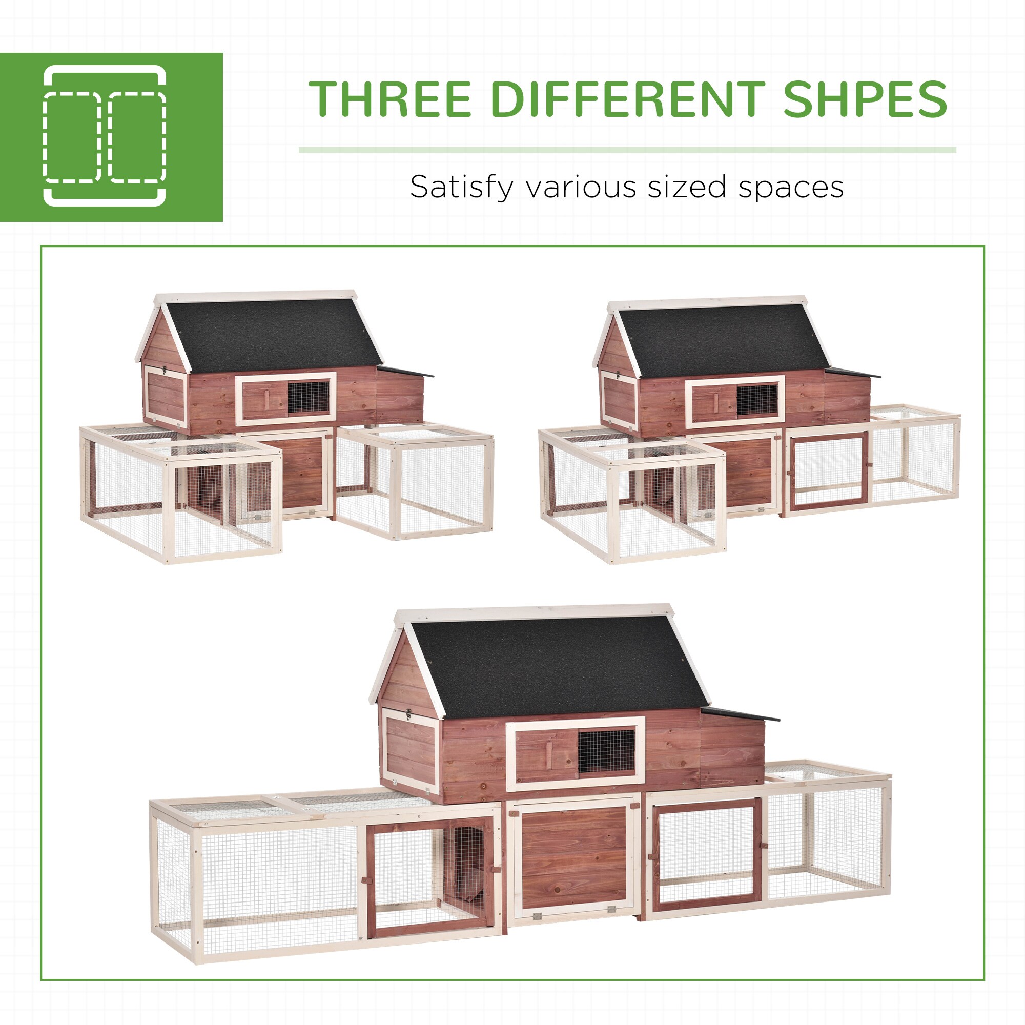 PawHut X-D51-091 Chicken-Coops-Rabbit-Hutches - View #8