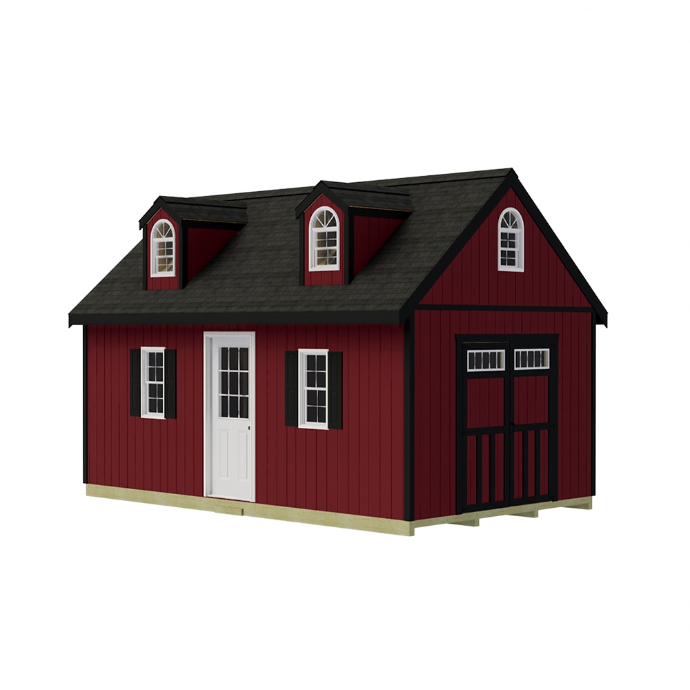 Best Barns Hampton 12 Ft X 16 Ft Wood Storage Shed Floor Included In The Wood Storage Sheds 0955