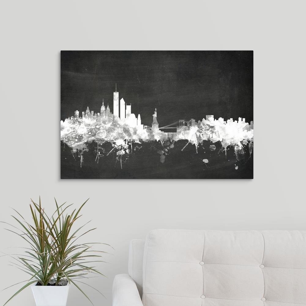 GreatBigCanvas New York City Skyline by Michae 20-in H x 30-in W ...