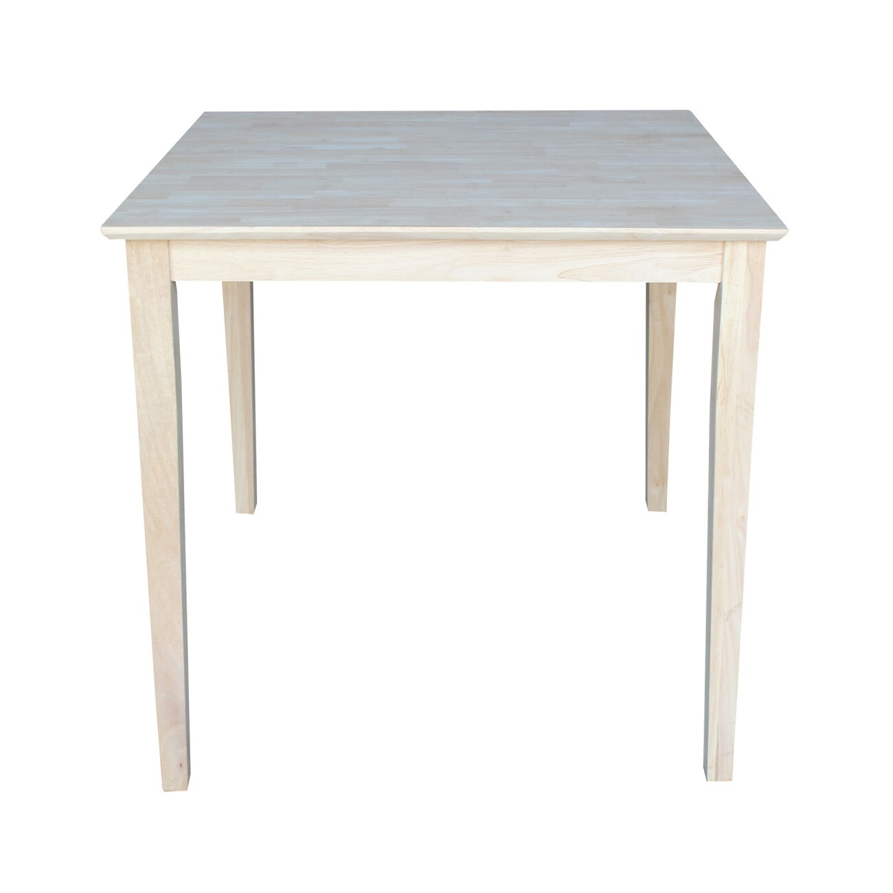 36" Square Solid Wood Counter Height Table with Shaker Legs