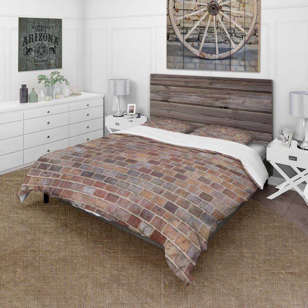 Designart BED19147-K 3 -Piece Red King Duvet cover Set