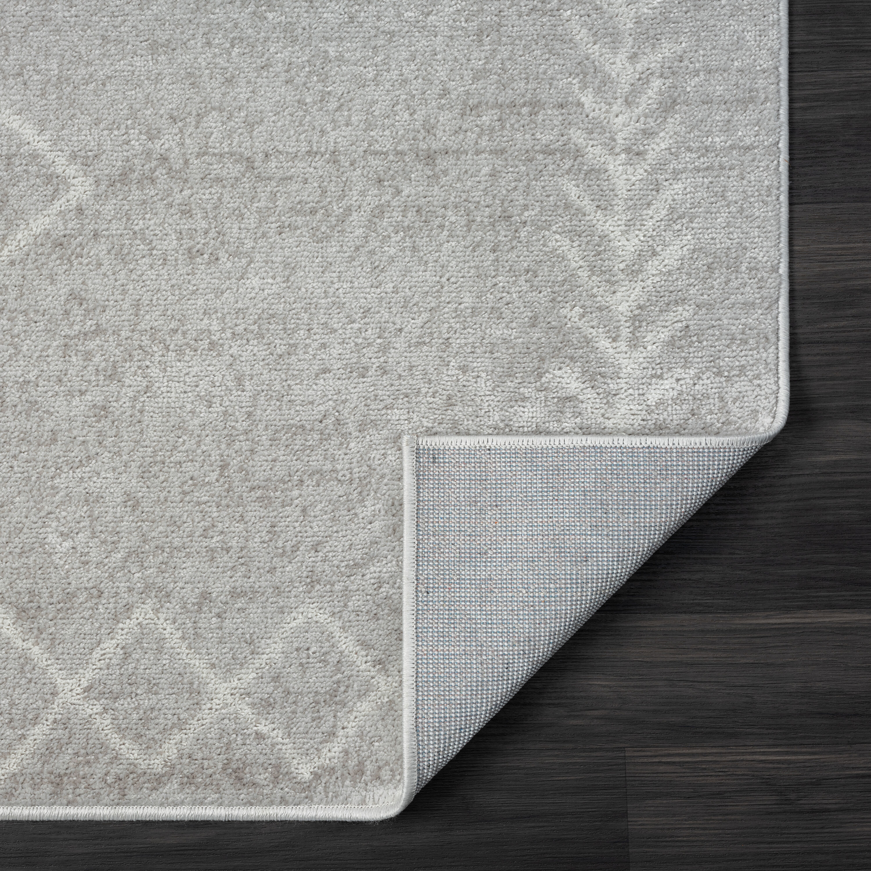 Calixta Reversible Gray Shag Area Rug 5' x 7'