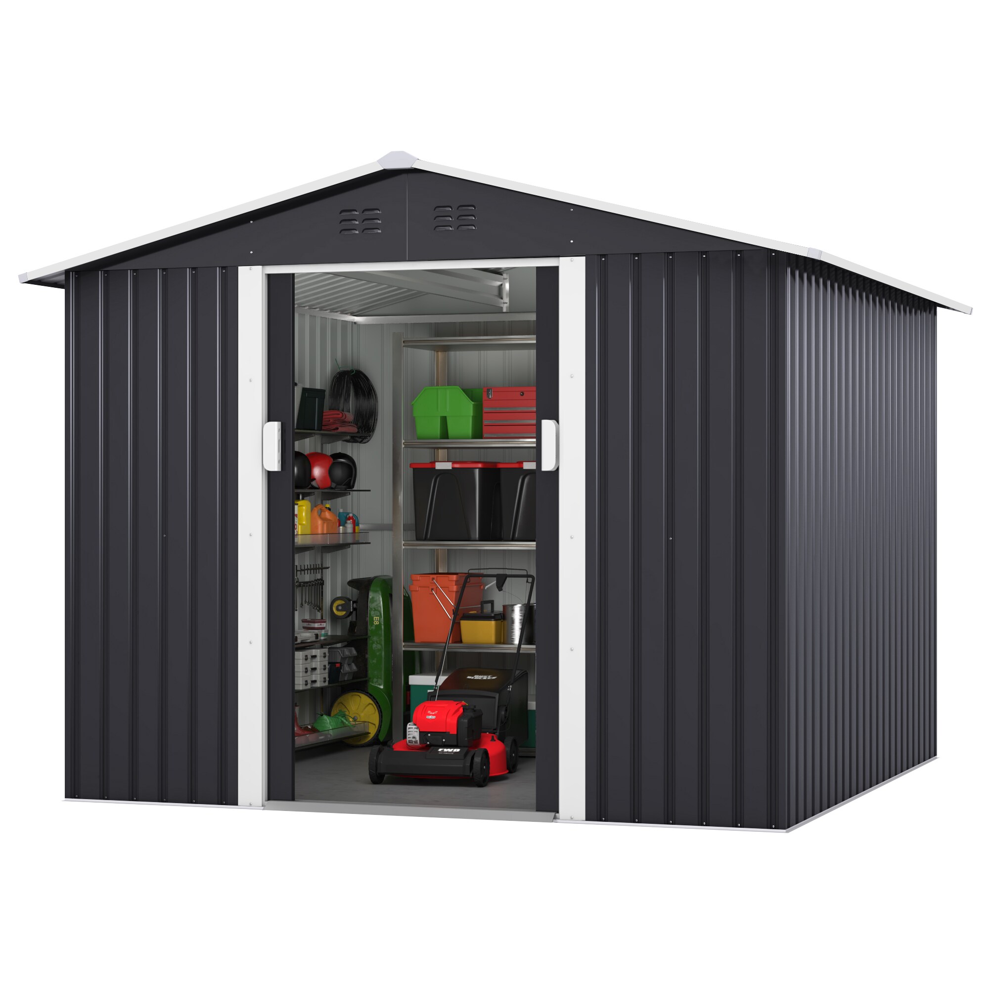 Jaxpety HG61R0736 Metal-Storage-Buildings-Sheds - View #3