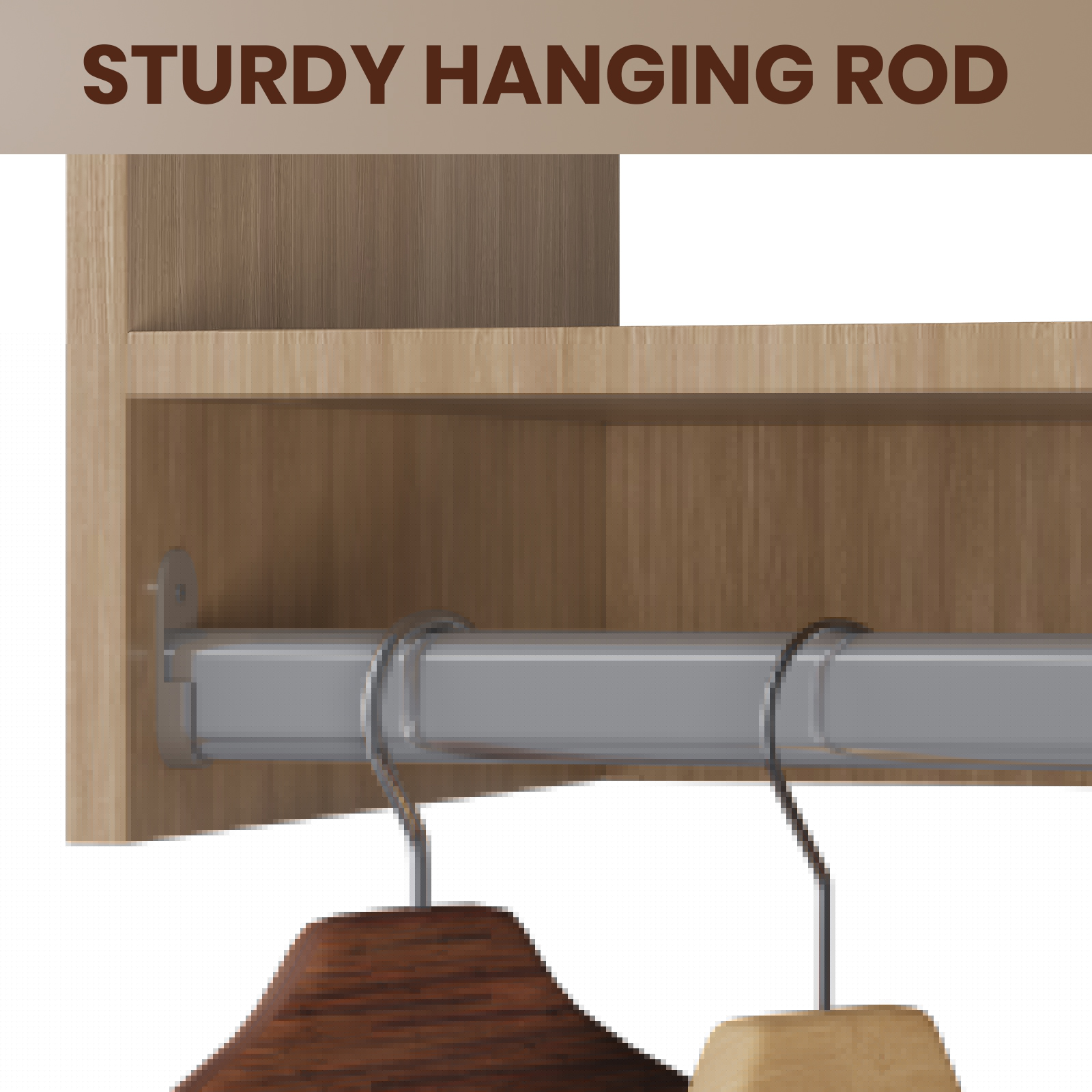 LOVMOR LO-MODEL2-23-ZJL Wood-Closet-Shelves - View #14