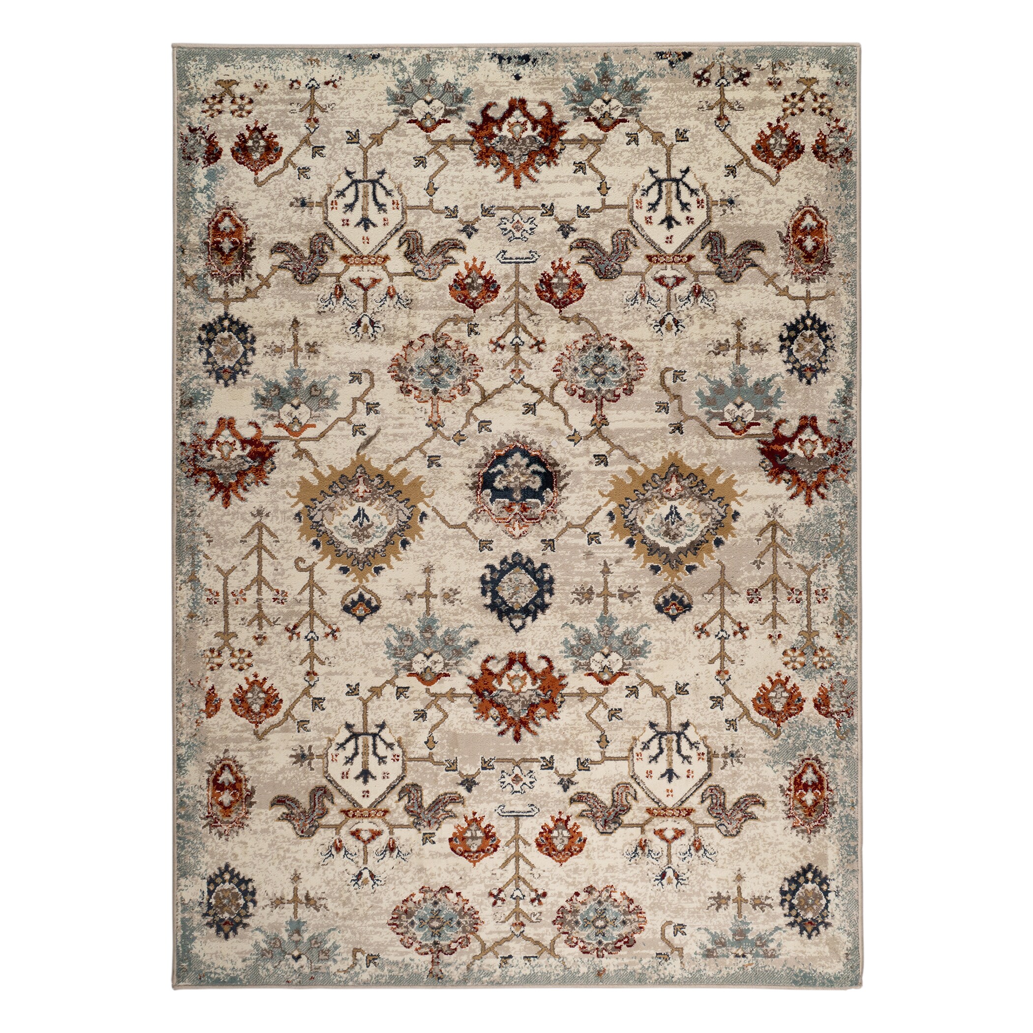 AMER ALU85176 Allure 5 x 7 (ft) Loomed Polypropylene Beige Rectangular Indoor Vintage Area rug