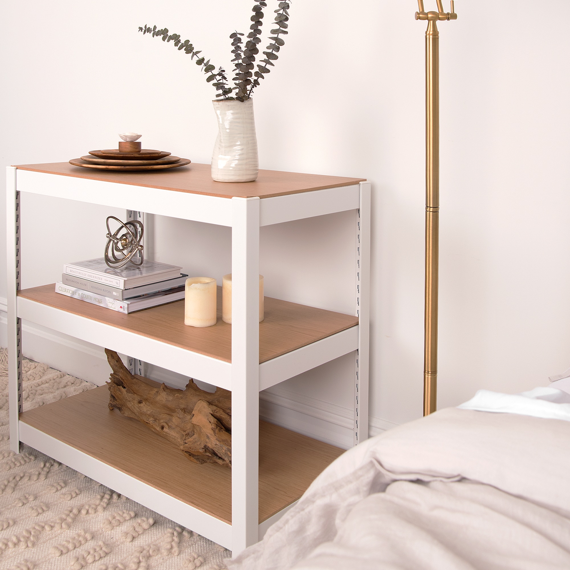 Best Home Fashion KEPSUUL-3S-8075-WHTE Free-Standing-Shelving - View #3