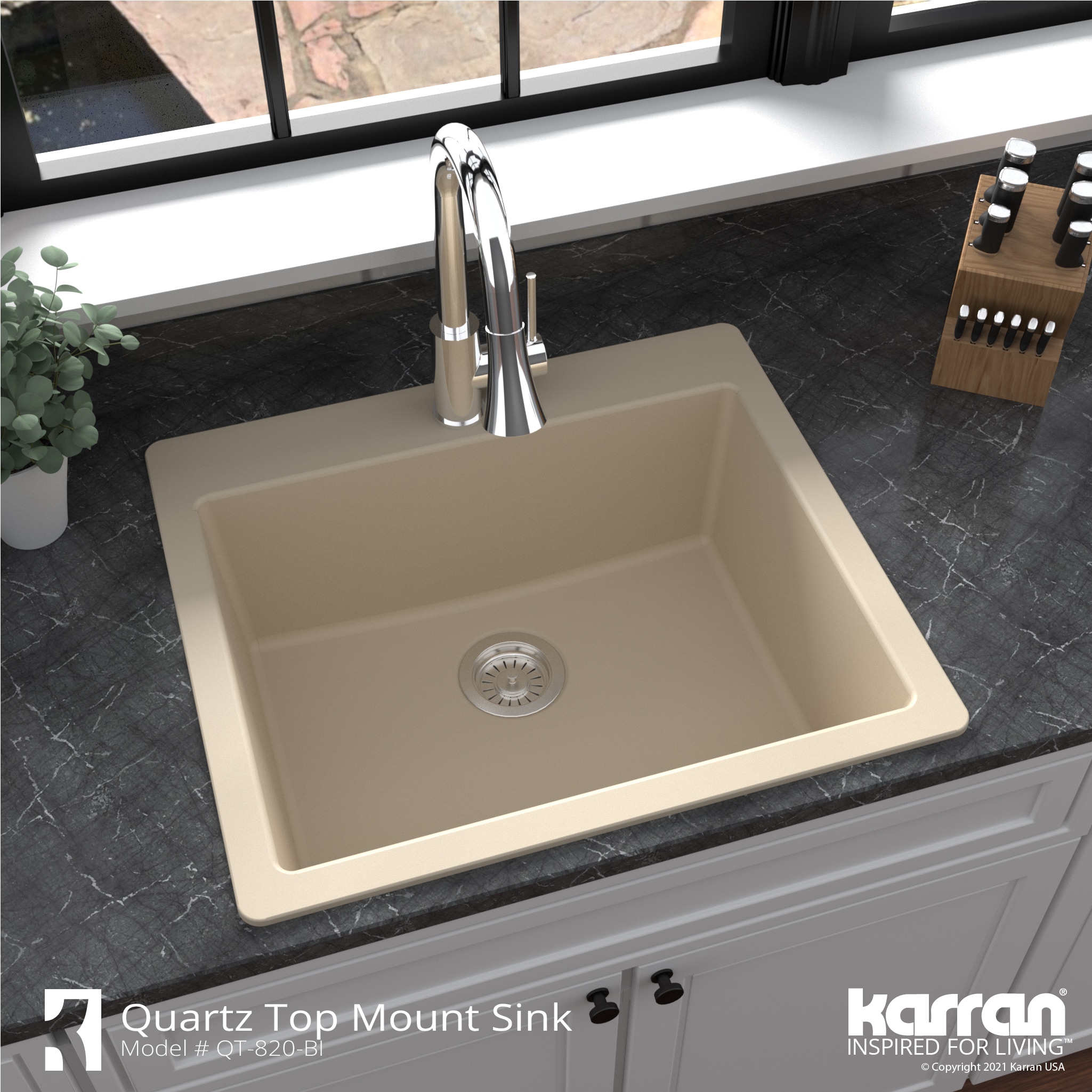 Karran QT-820-BI-PK1 Kitchen-Sinks - View #7