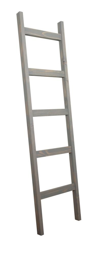 BrandtWorks 204L-CH Gray Leaning Blanket Ladder