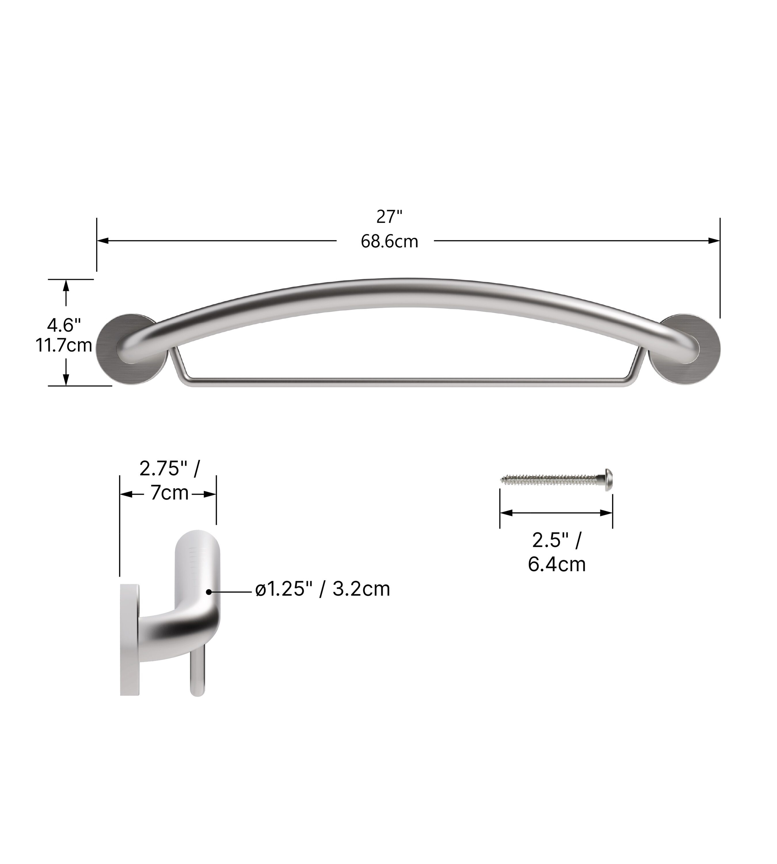 HealthCraft PLUS-TB24-BS Grab-Bars - View #4