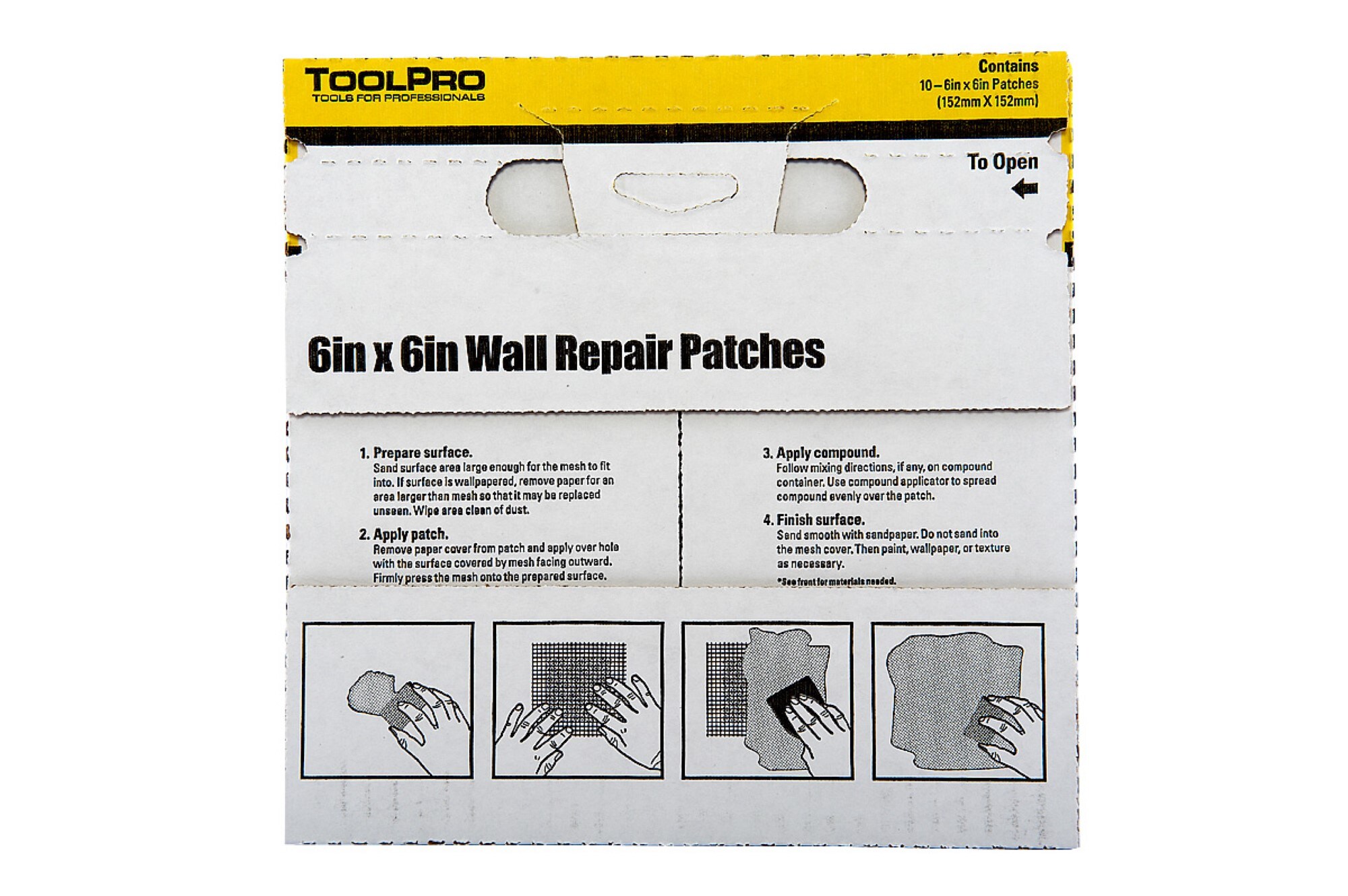 ToolPro TP04760 Drywall-Repair-Patches - View #3