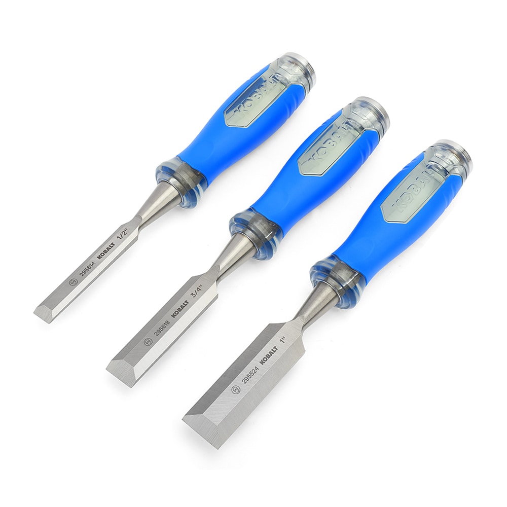 Kobalt 3-Pack Woodworking Chisels Set in the Chisel Sets department at
