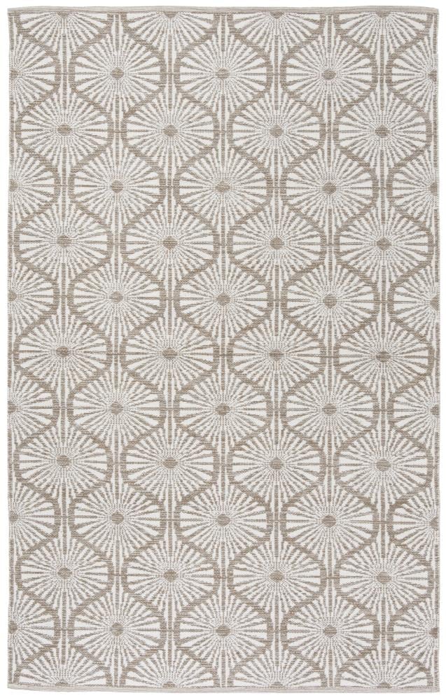 Safavieh MTK606R-8 Montauk Biloxi 8 x 10 (ft) Cotton Beige/Ivory Rectangular Indoor Abstract Area rug