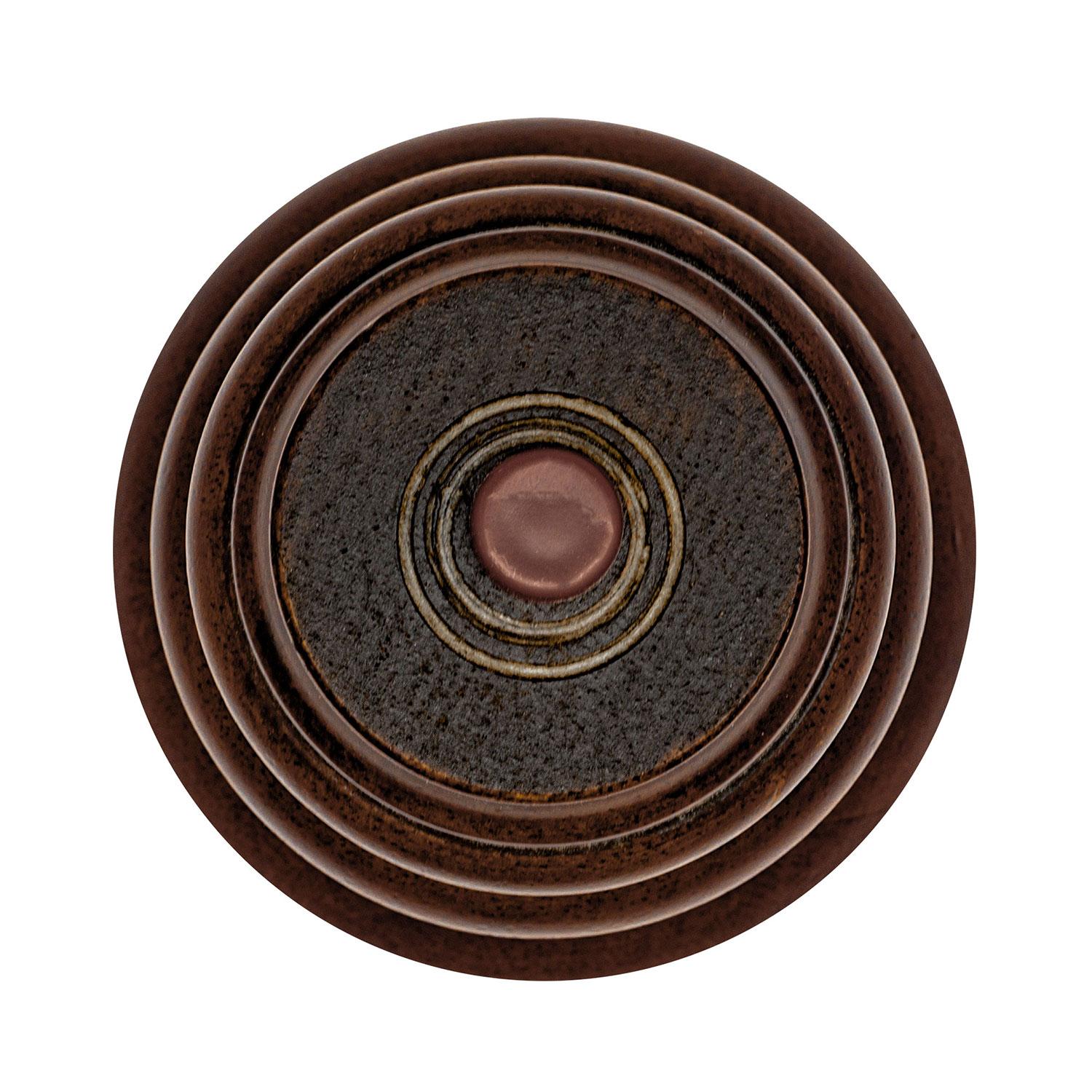 Stained Cherry Solid Hardwood Bun Foot Leg for Furniture