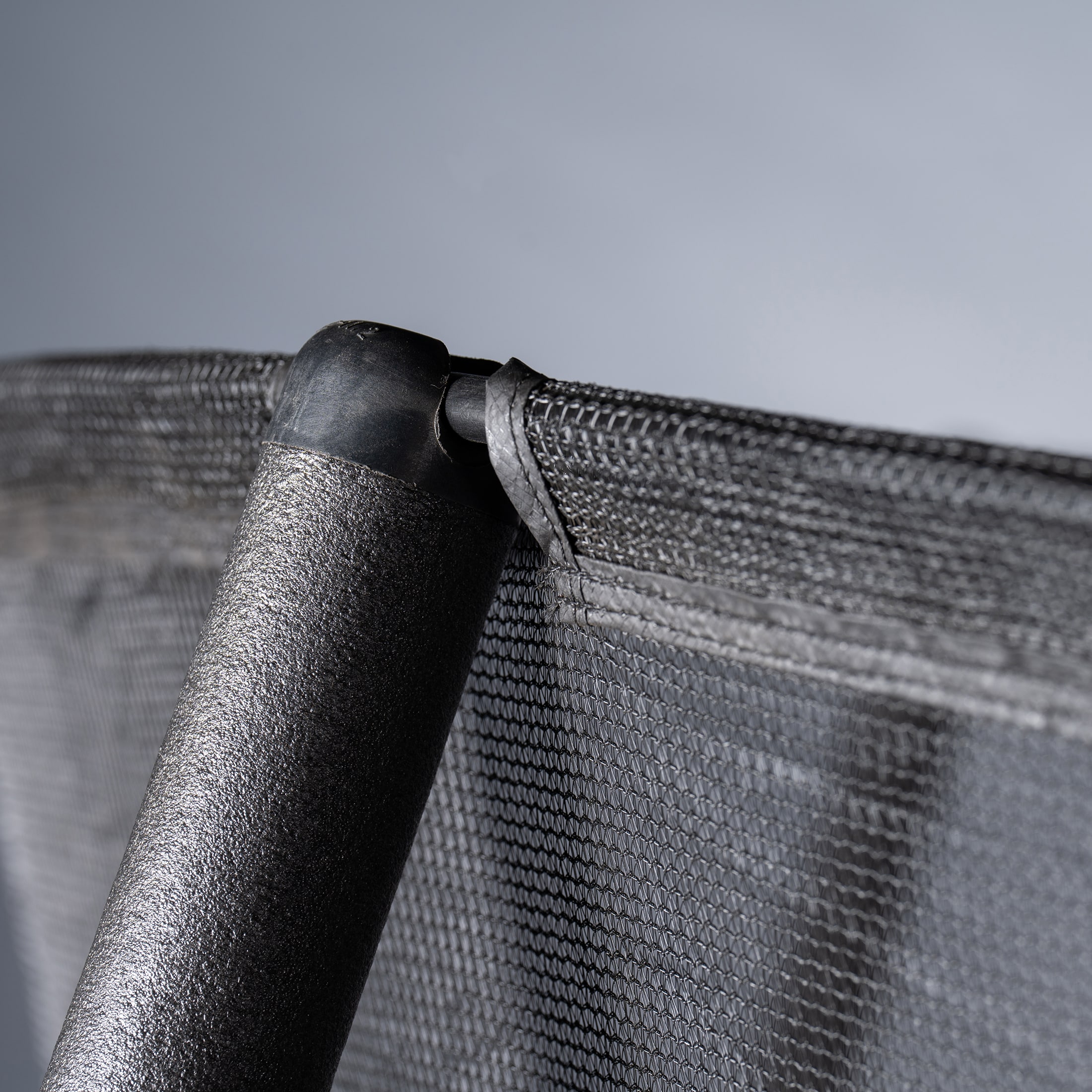 14' Black Galvanized Steel Trampoline Enclosure Net