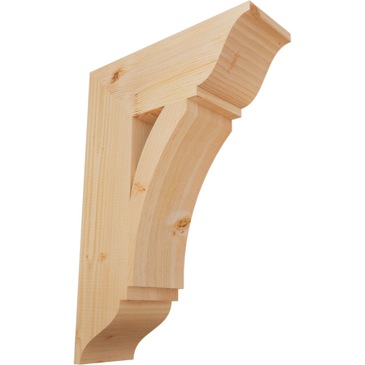 Ekena Millwork BKT06X18X26THR01SDF Thorton traditional smooth 5-1/2-in x 18-in x 26-in Douglas fir Brown Wood Standard bracket