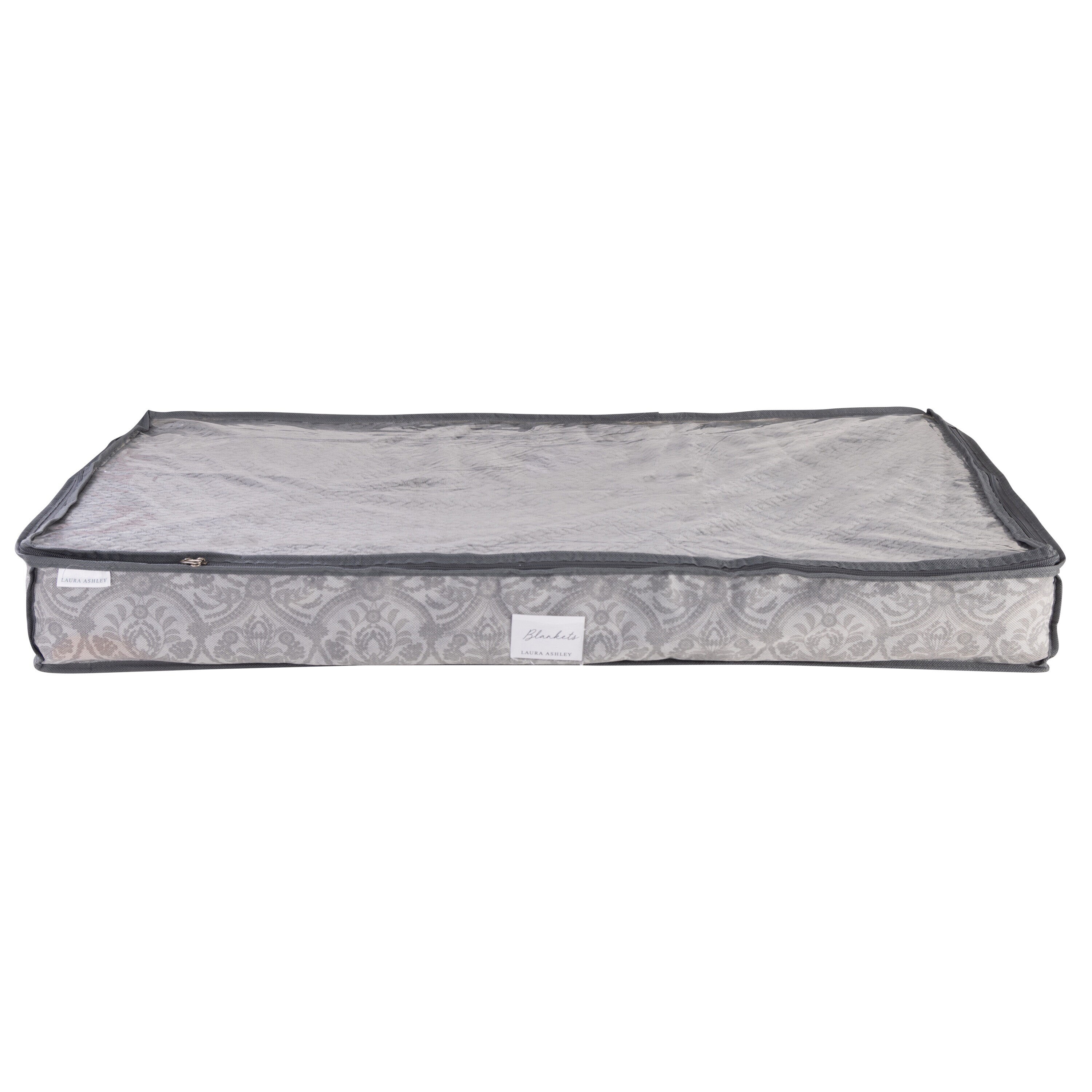 Laura Ashley Grey Underbed Storage Bag (39.37-in x 5.91-in x 17.72-in ...