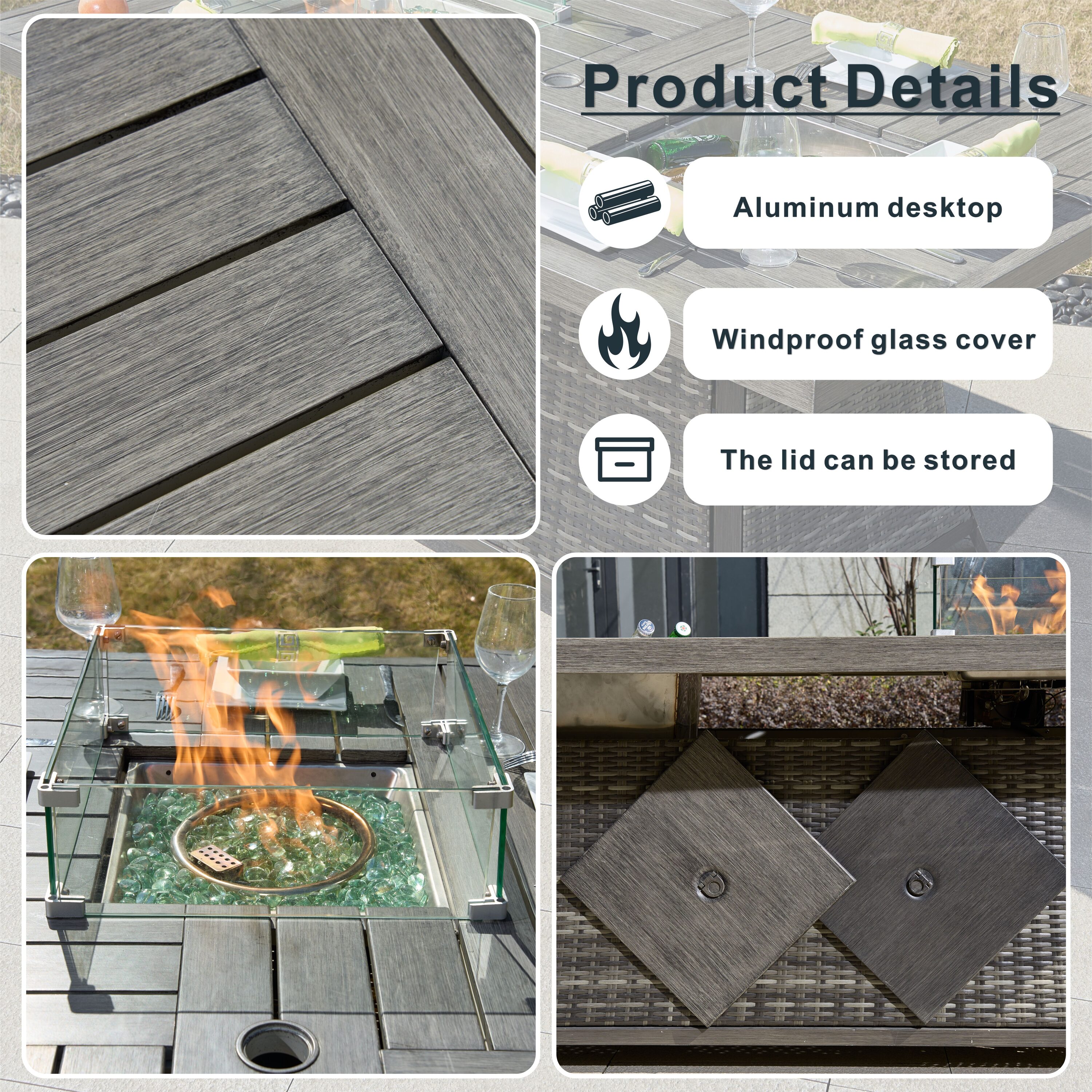 Direct Wicker PAG-1106FI-GR-T Outdoor-Gas-Firepits - View #4