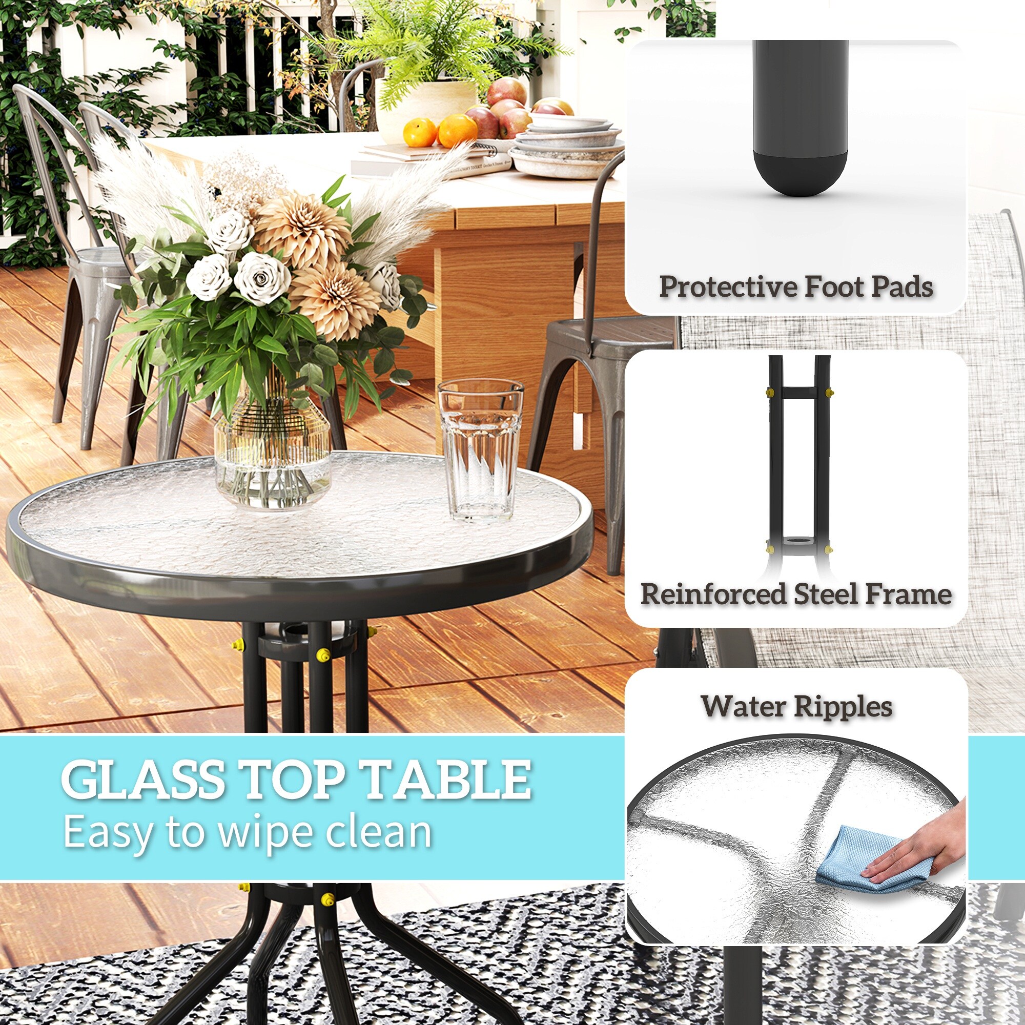 Outsunny 84G-682V00GY Patio-Tables - View #7