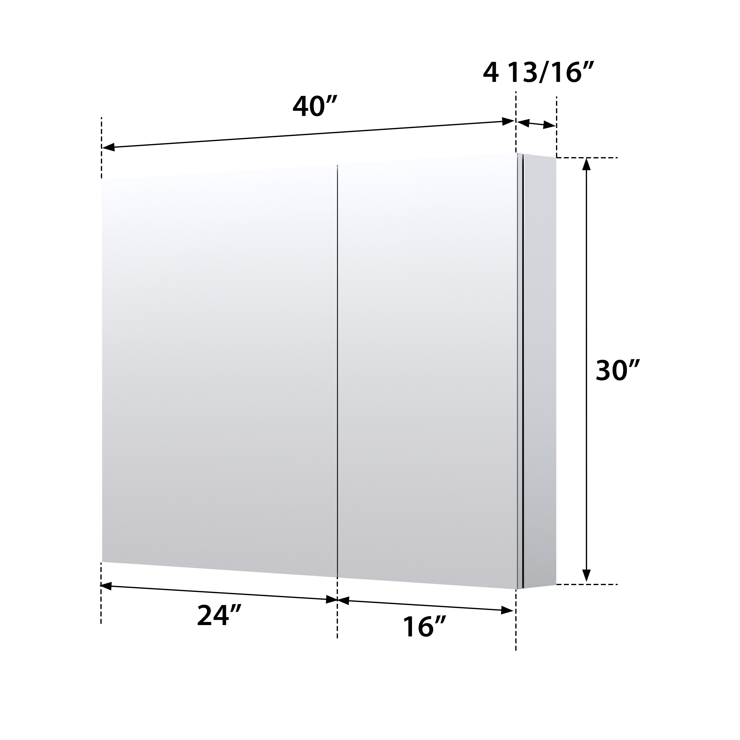 WELLFOR EX-2430R3 Bathroom-Medicine-Cabinets - View #12