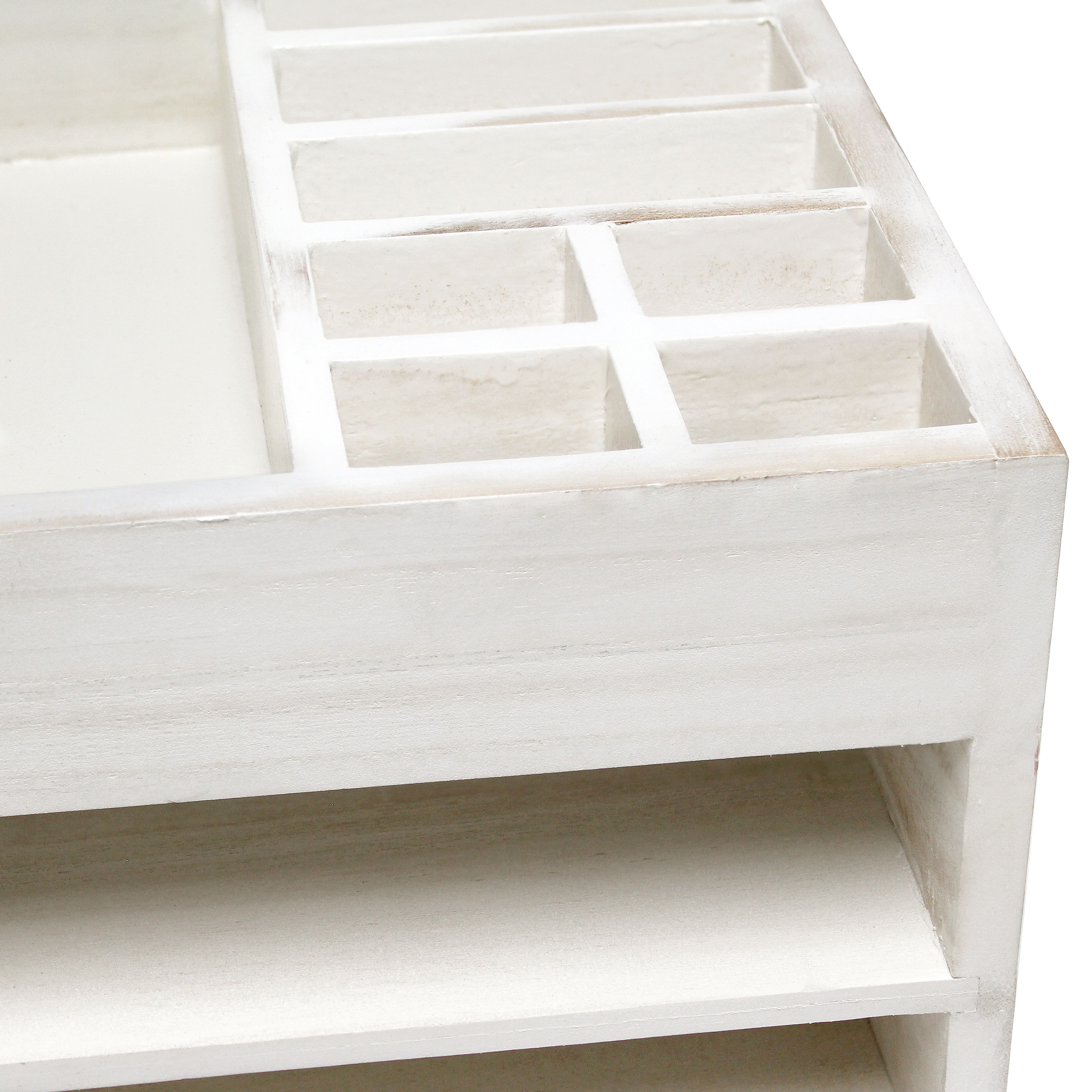 Elegant Designs Wood 14 Compartment Desktop Organizer Set, Pack of