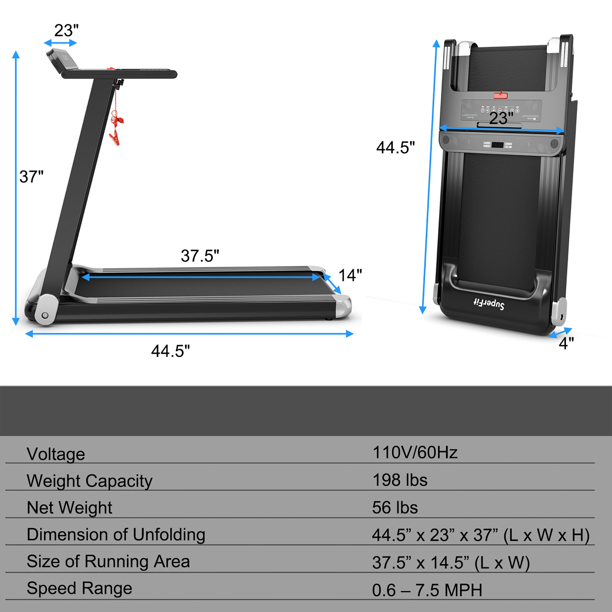 Costway CSHY004120 treadmills - View #4