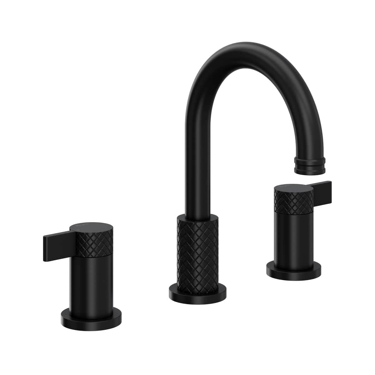 Rohl TE08D3LMMB Tenerife 1.2 GPM Widespread Lavatory Faucet in Matte Black (Valve Included)
