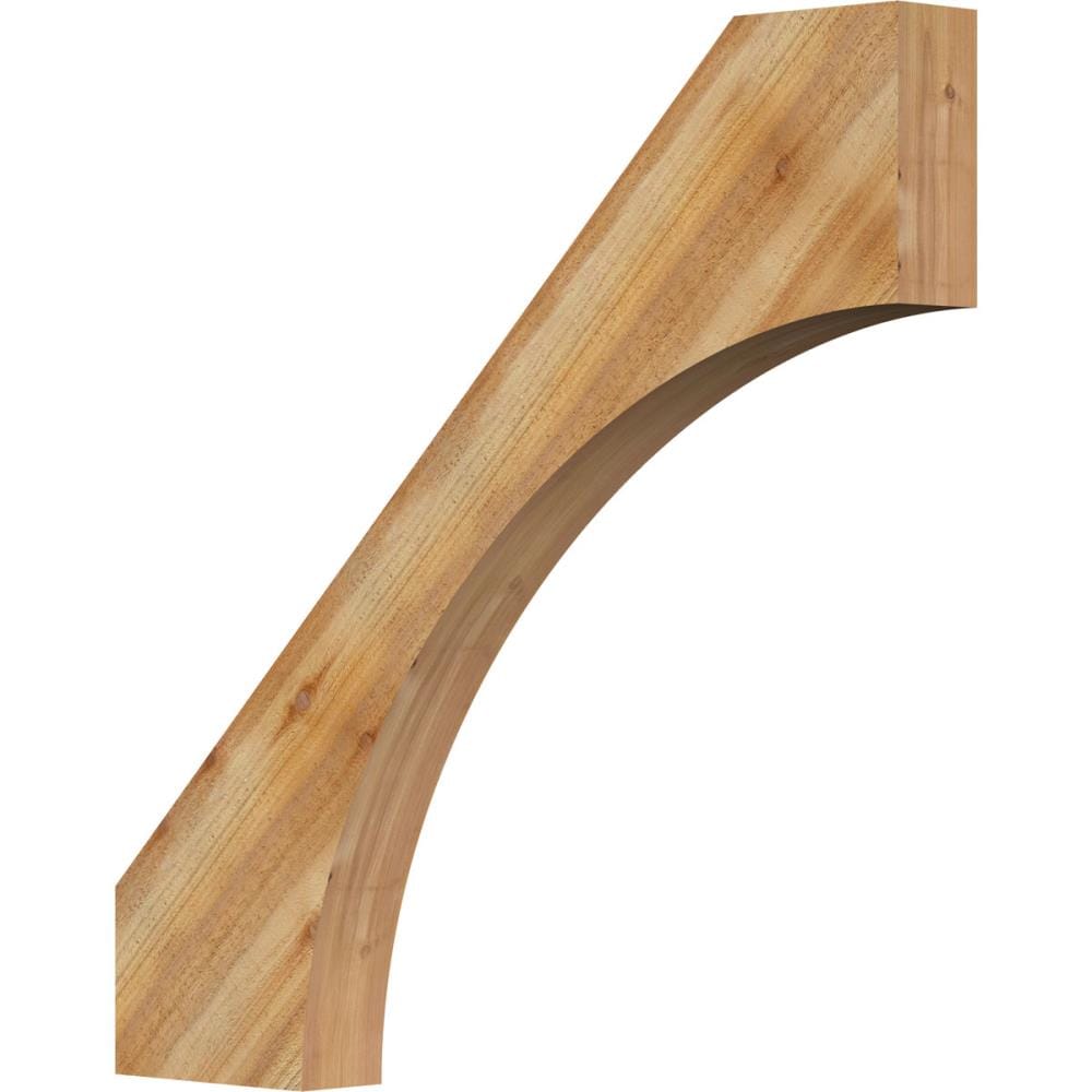 Ekena Millwork BRC04X36X36WTL00RWR 4-in x 36-in x 36-in Western Red Cedar Wood Westlake Tough Sawn Knee Brace