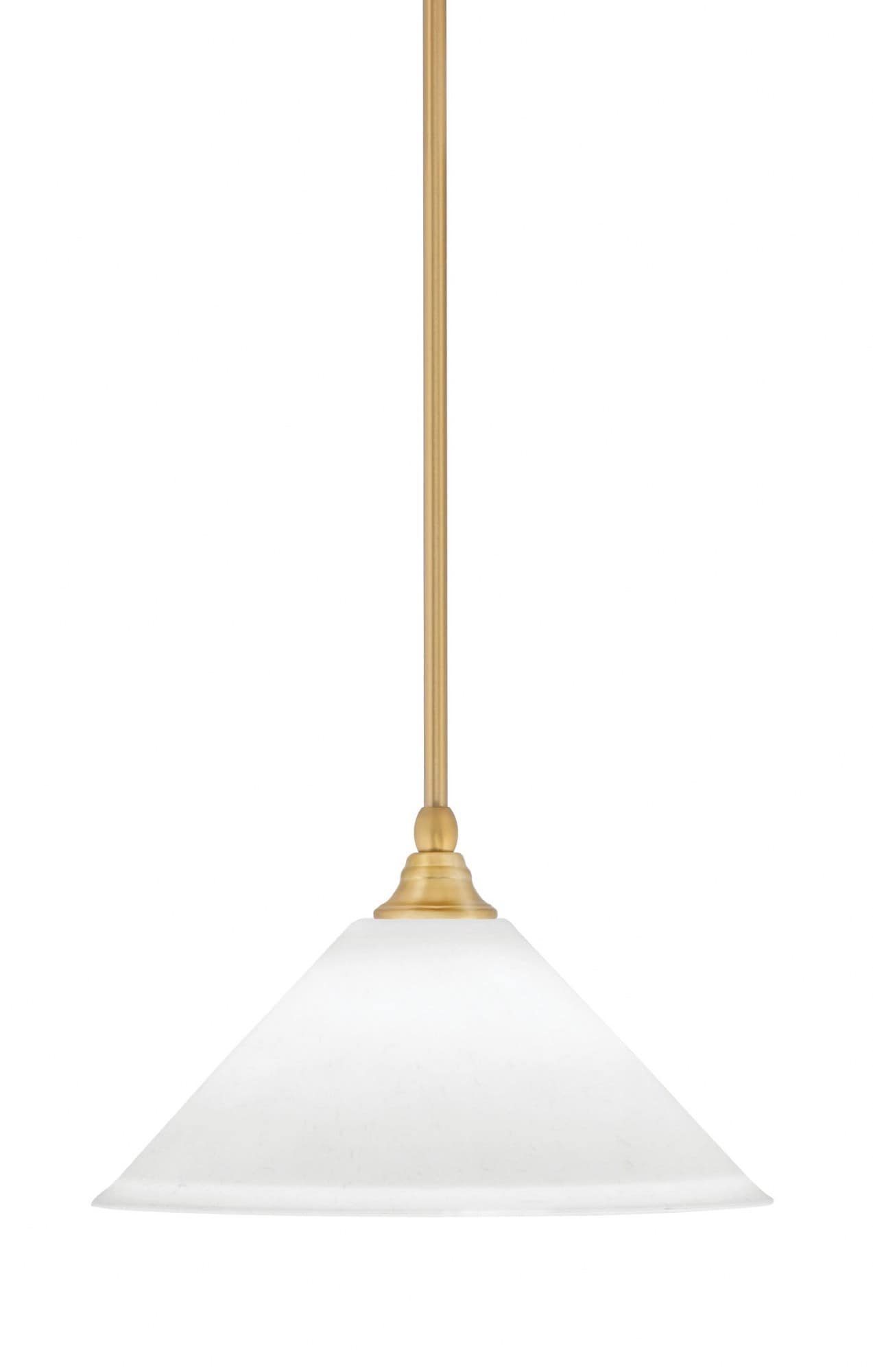 Toltec Any 1 - Light New Aged Brass Brass With 12 Inch White Muslin Shade Steel Pendant Light