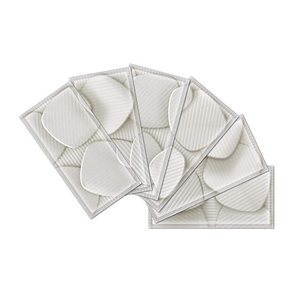 Instant Mosaic 4100101 Upscale Designs 64-Pack Multicolor 3-in x 6-in Glossy Glass Random Wall Tile