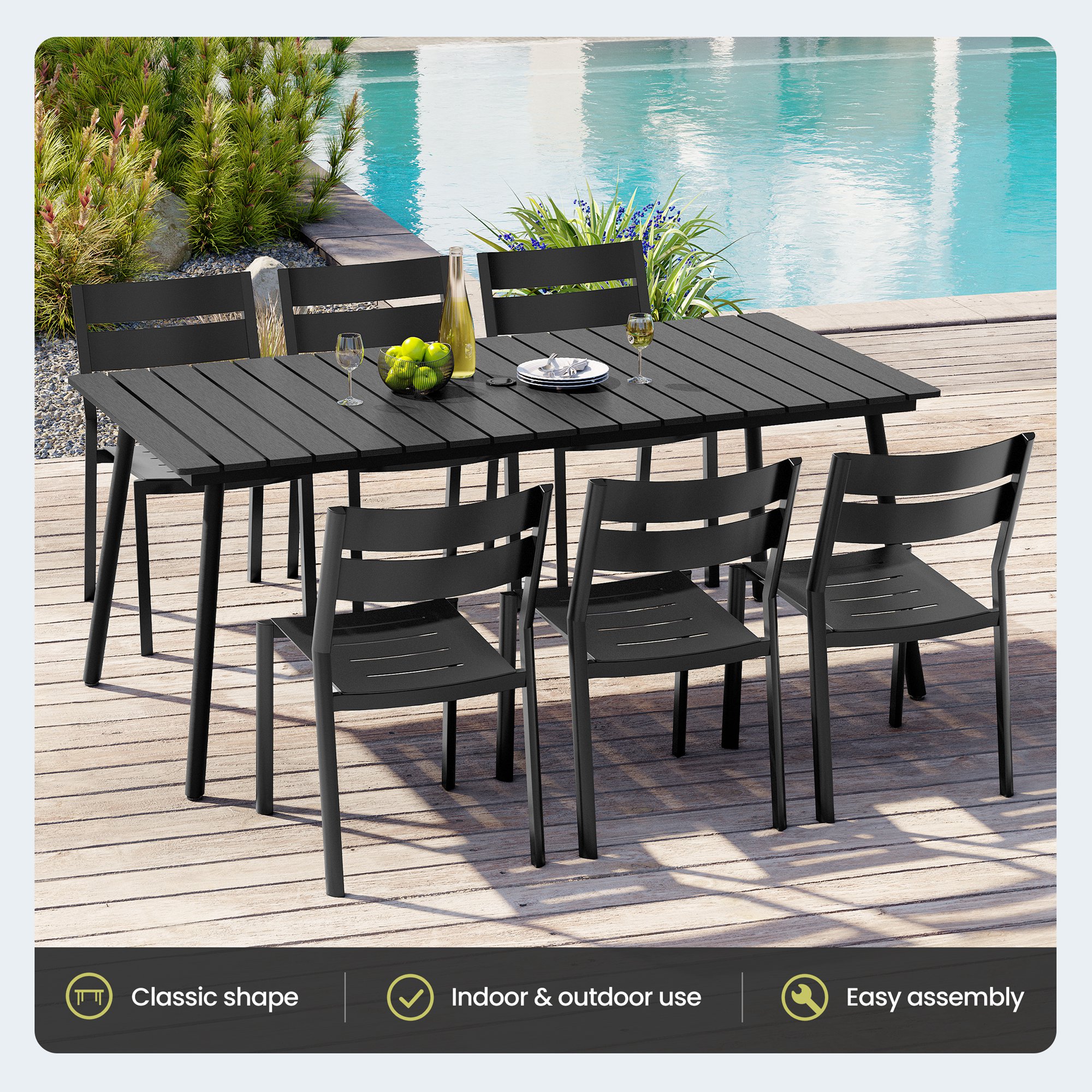 Crestlive Products CL-DC5101BLK-7 Patio-Dining-Sets - View #5