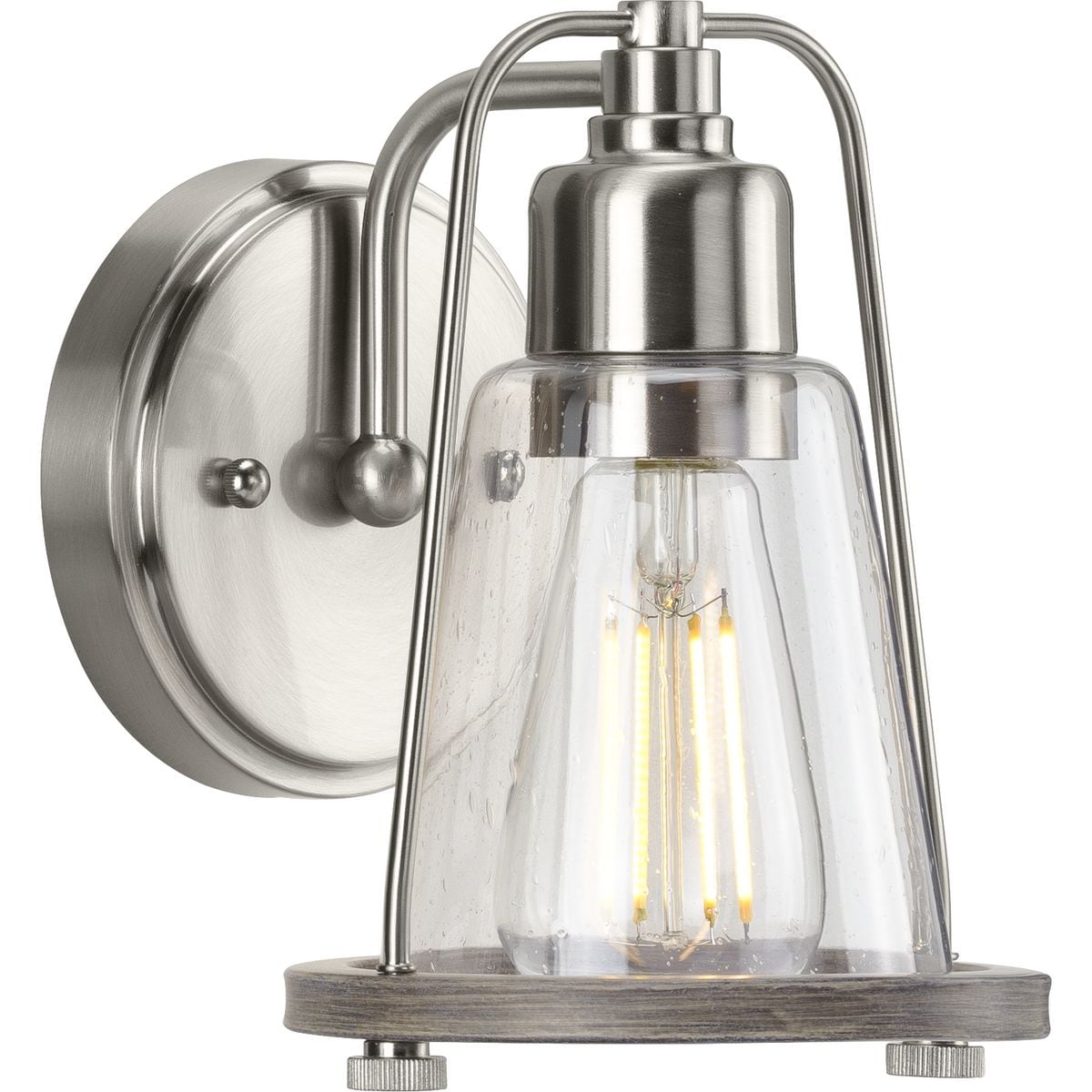 Progress Lighting P300295-009 Conway 6-in 1 -Light Brushed Nickel Coastal Vanity light