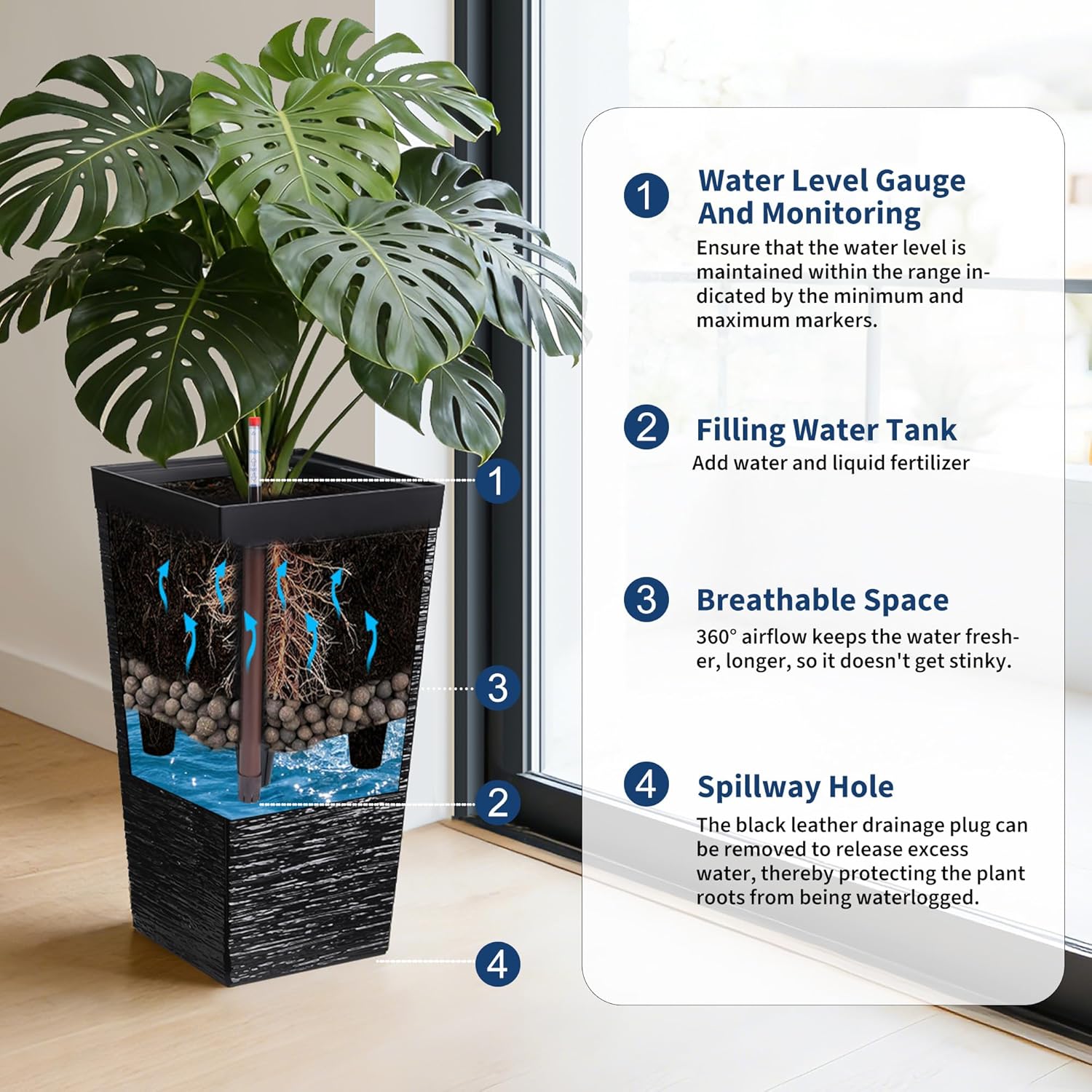 GAOMON LSPPJOK-P10Y7M8LCX Planter-Window-Box - View #3