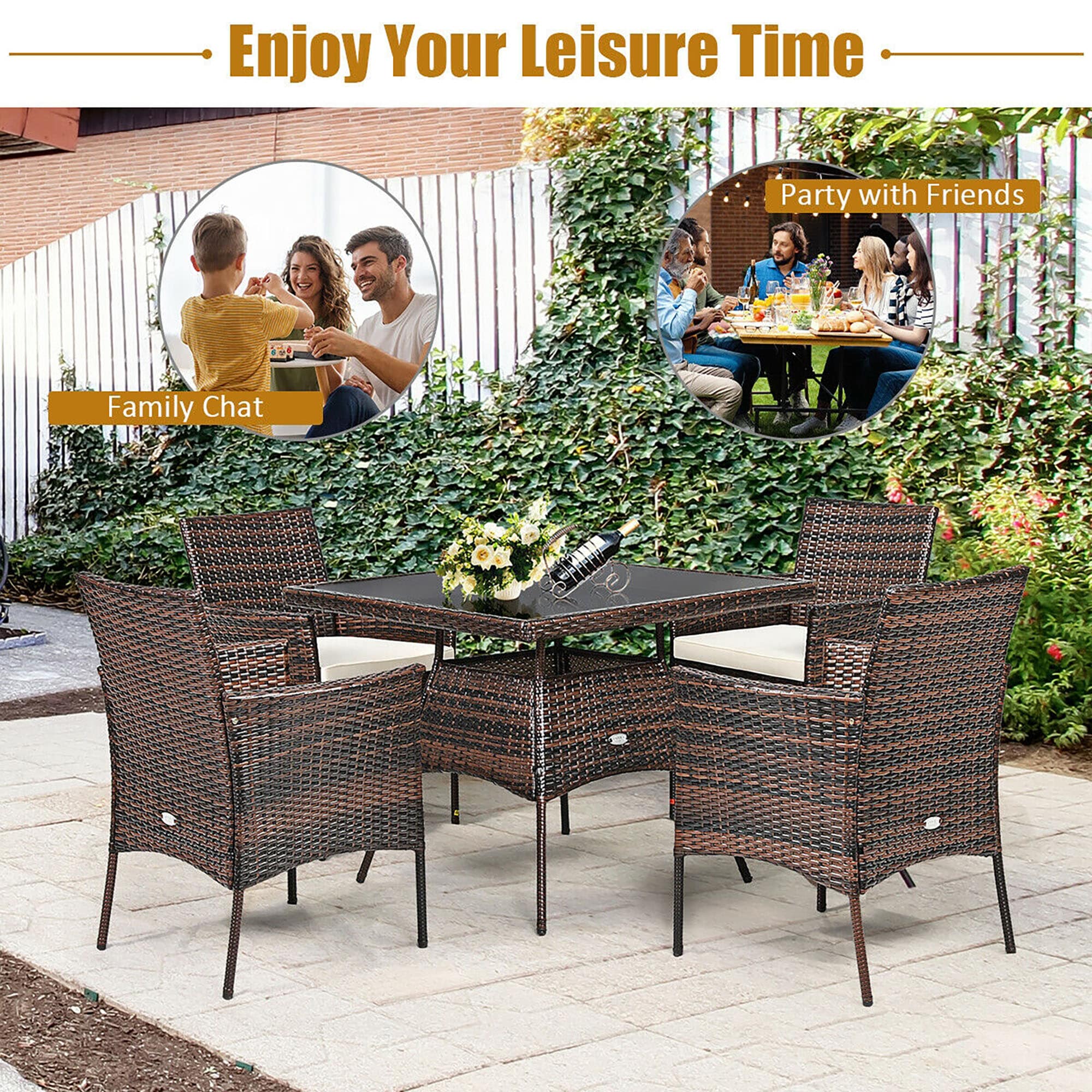 CASAINC WF-004C090T-B Patio-Dining-Sets - View #4