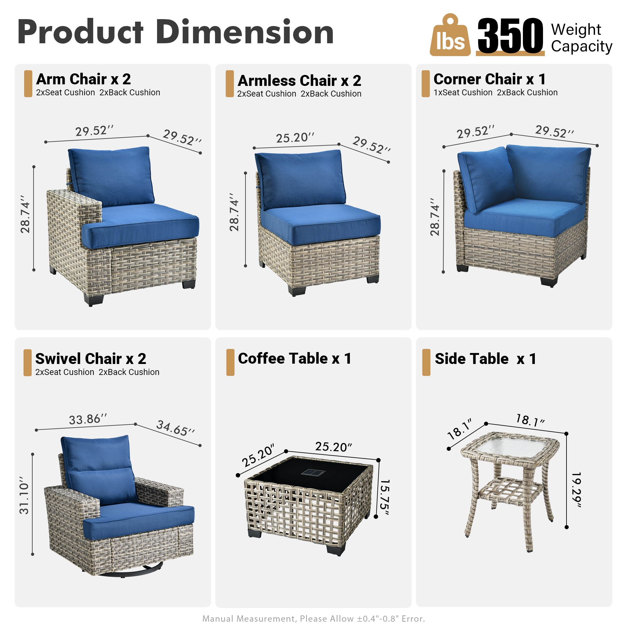 Pouuin STYZBS709 Patio-Sofas-Daybeds - View #2