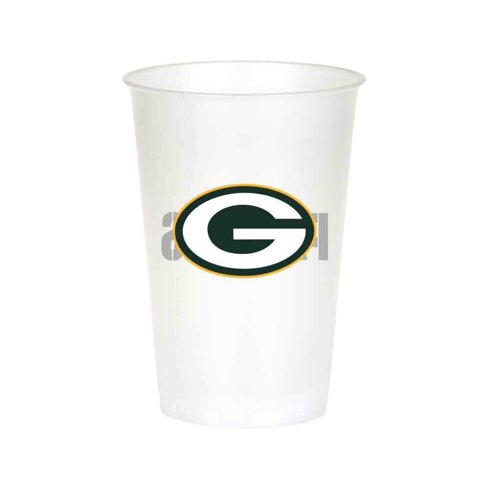 Creative Converting 019512 Green Bay Packers 20-fl oz Plastic Cup Set of: 8