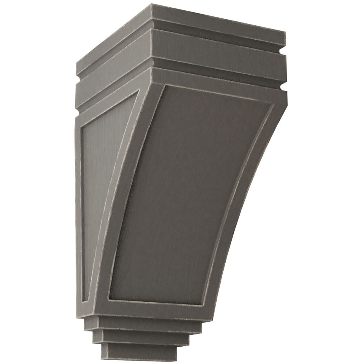 Ekena Millwork CORWD05X06X10SJGY 5-in x 6-in x 10.5-in Vintage Decor Finished Alder Gray Wood Paintable/Stainable Corbel