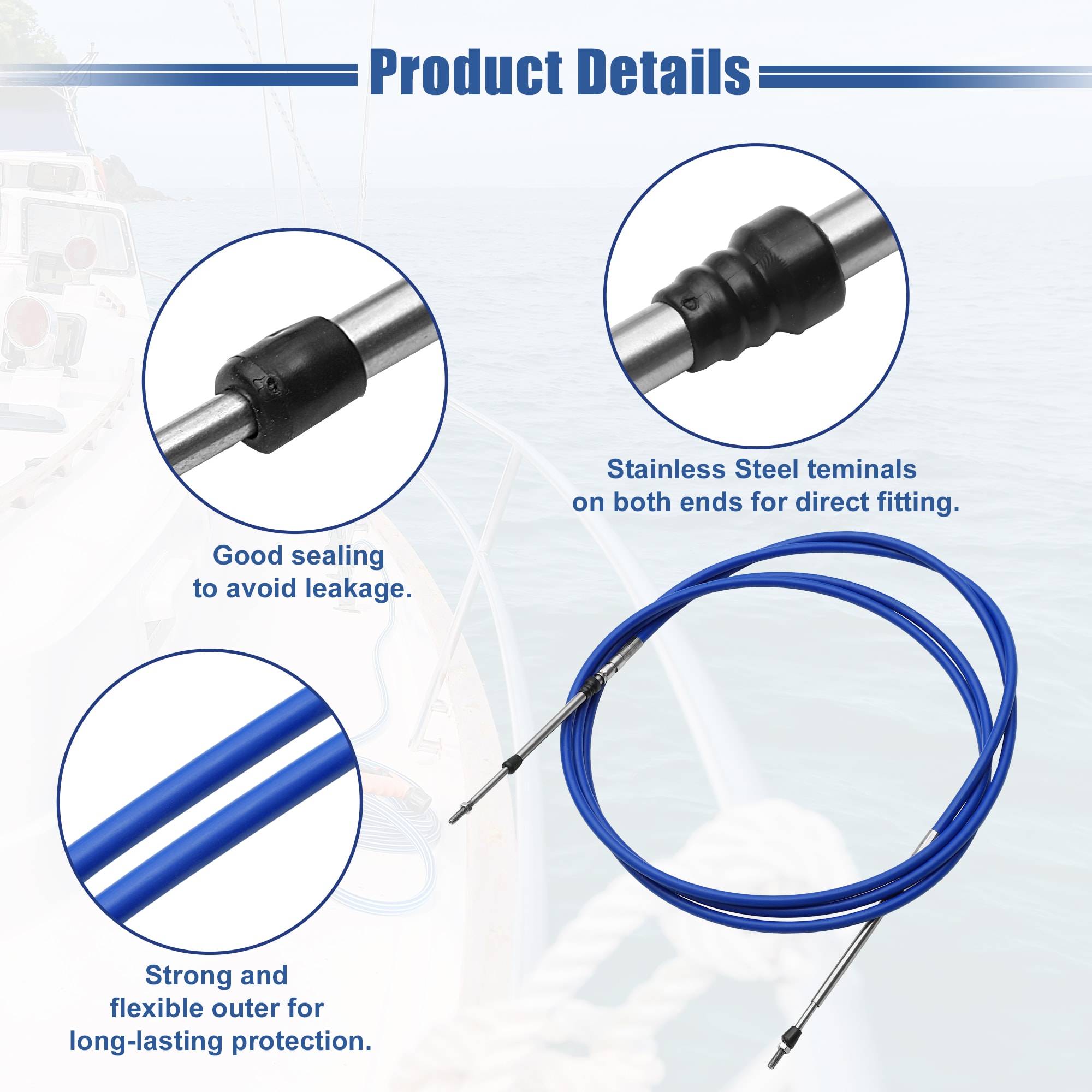Unique Bargains S25122900UX3866 Boat-Control-Cables - View #6