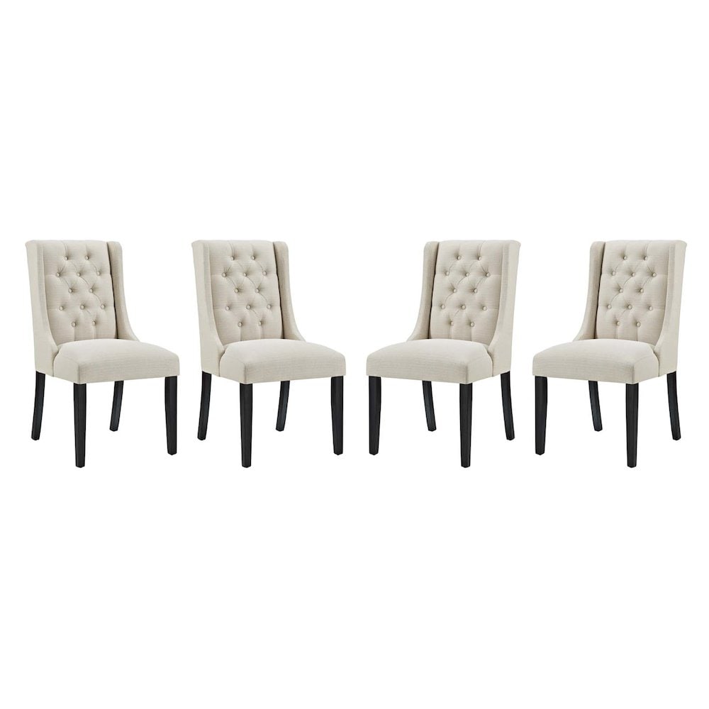 Modway BG3133820 Baronet Fabric Dining Chair Set of 4