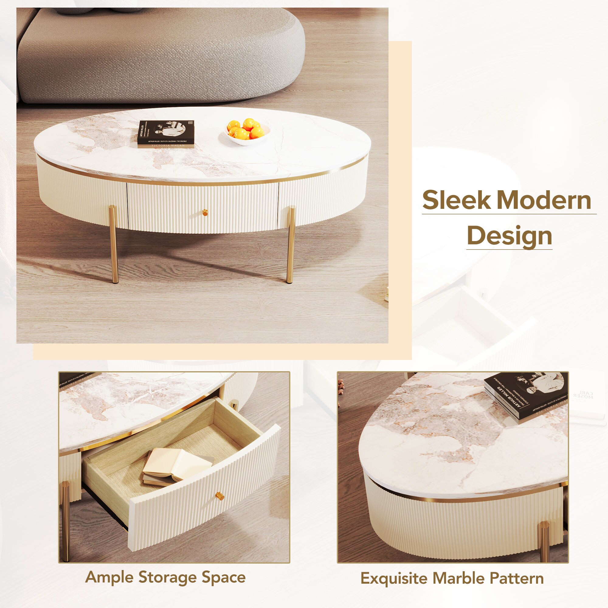 ModernLuxe L3P-WF321716AAK Coffee-Tables - View #3