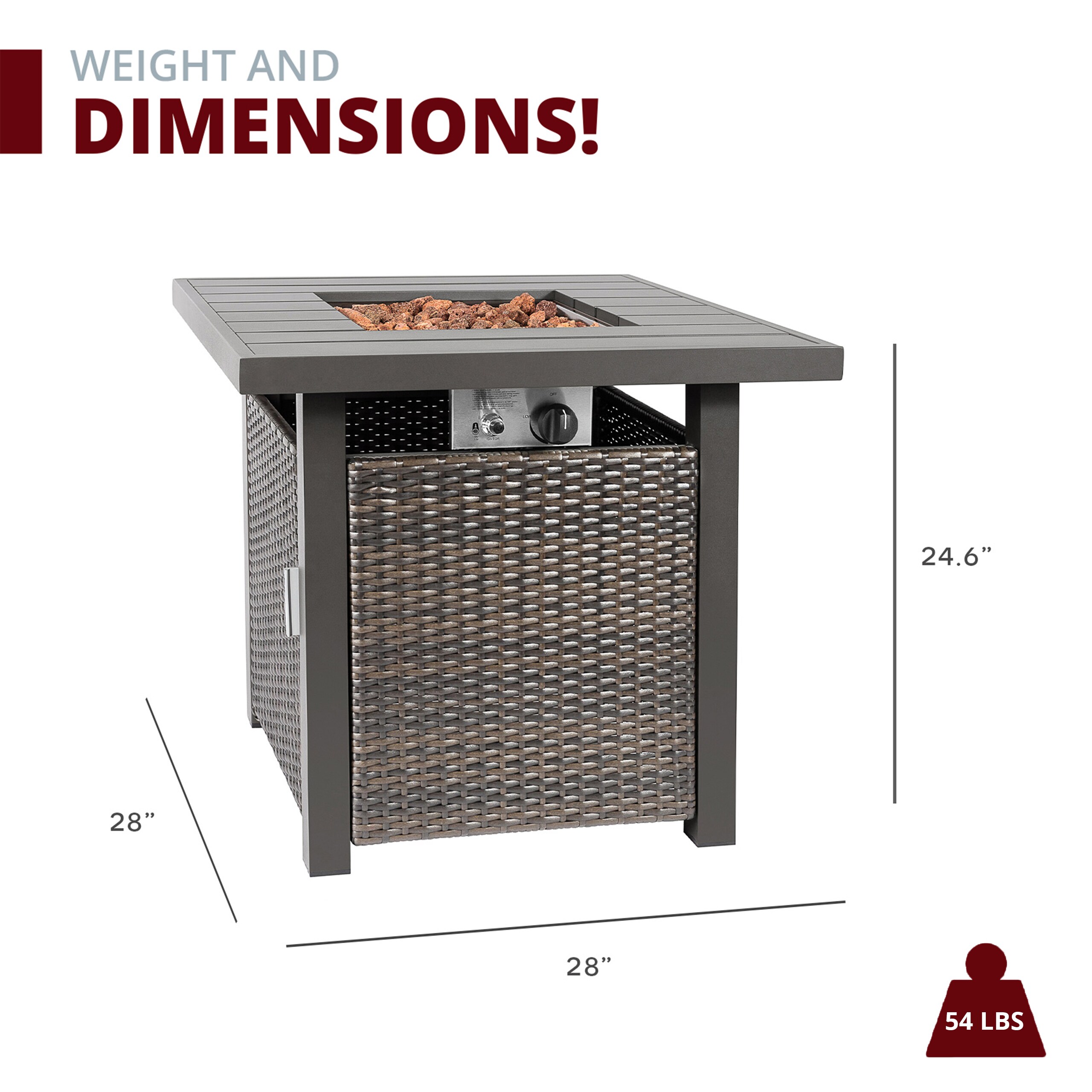 Kinger Home FP-005TGRY-SET-RED-4 Patio-Conversation-Sets - View #8