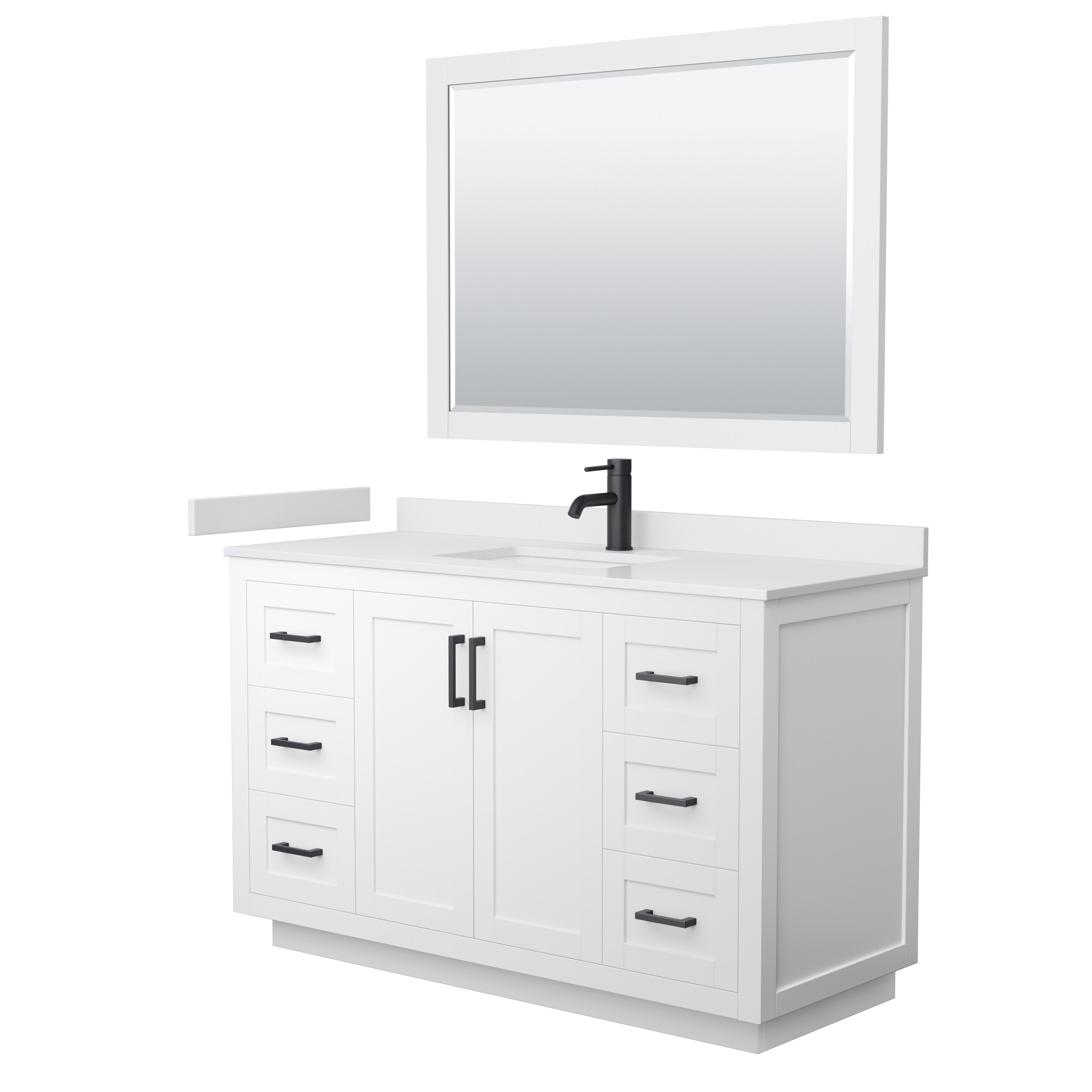 Wyndham Collection WCF292954SWBWCUNSM46 Bath-Vanity-Combo - View #2