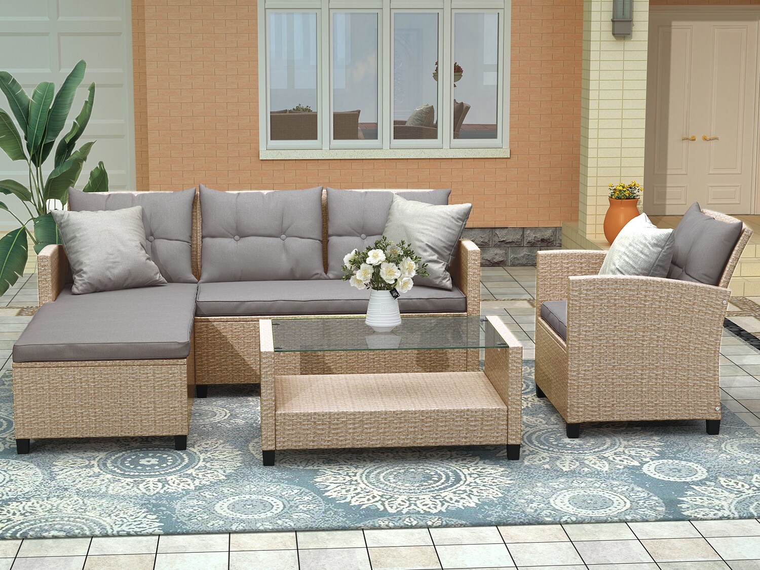 Clihome SL-066WY-EABR Patio-Conversation-Sets - View #4