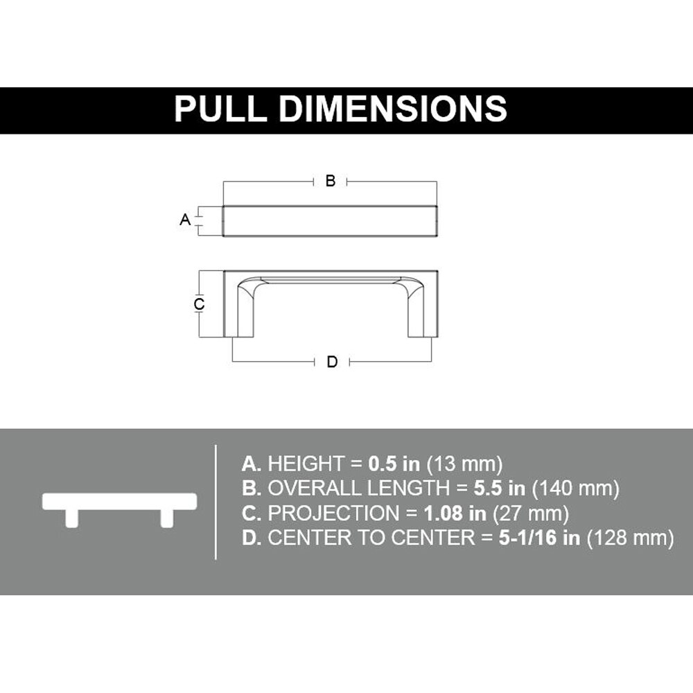 Origin 21 CAB-128-329-SN Cabinet-Pulls - View #9